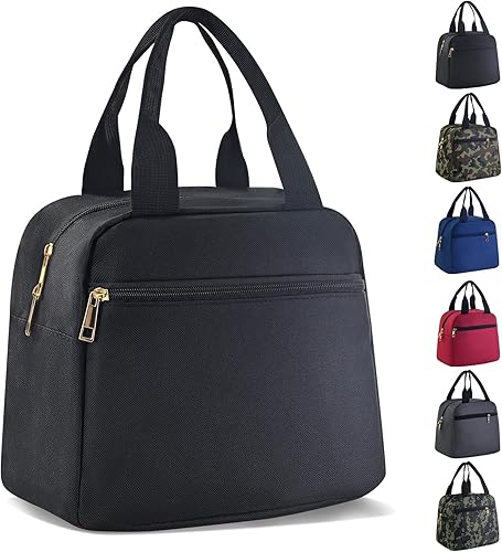 Miniatura 1 de Mziart Lonchera para mujeres y hombres, bolsa de almuerzo aislada, bolsa de almuerzo reutilizable, pequeña lonchera térmica, contenedores para