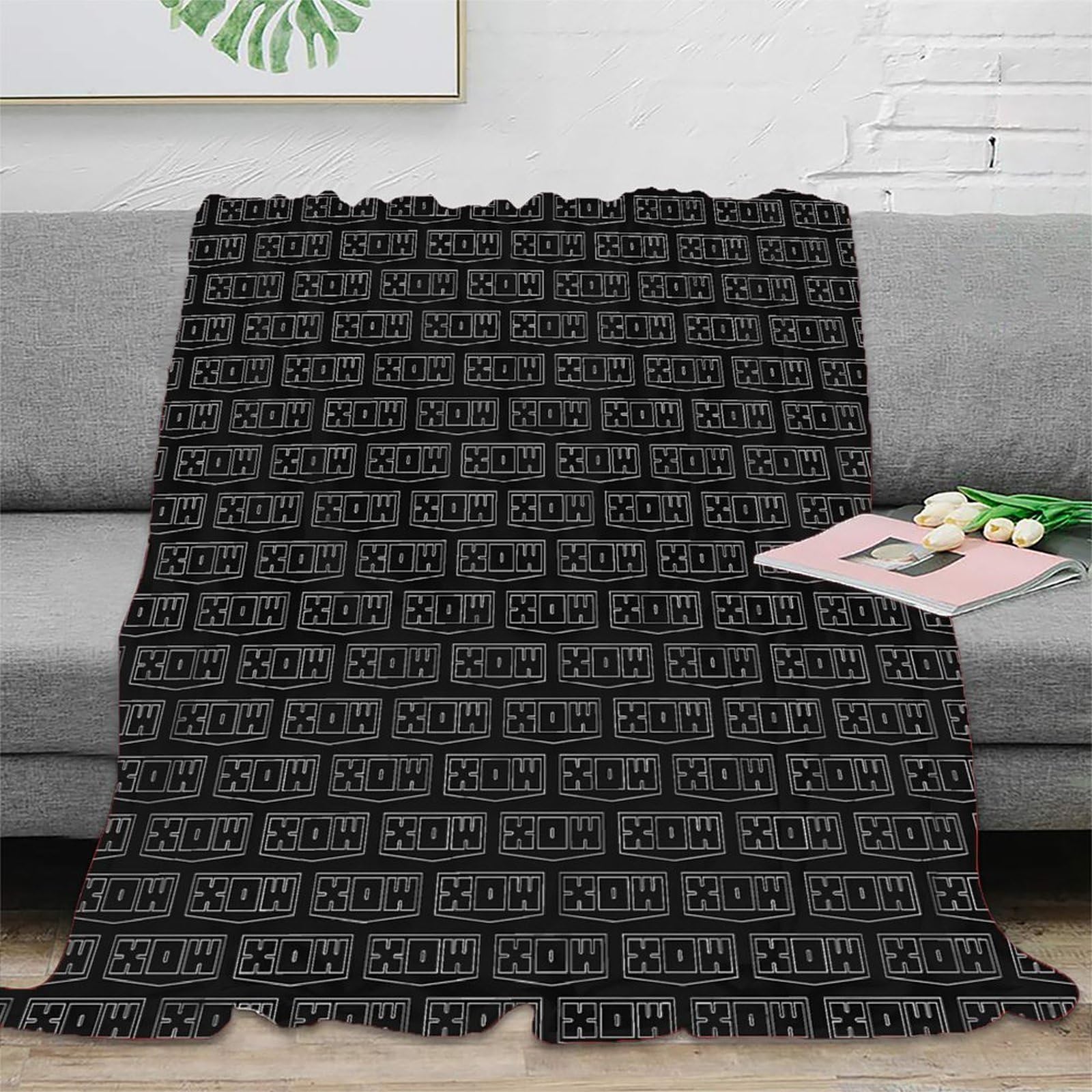Couverture moelleuse 3D en literie microfibre supérieure au design géométrique
