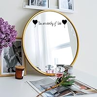 Vista 15 de Calcomanía de espejo "Yes You Can Sign with Exclamation Mark - Yes You Can Words of Inspiration Decor - Diferentes fuentes Yes You Can Sign