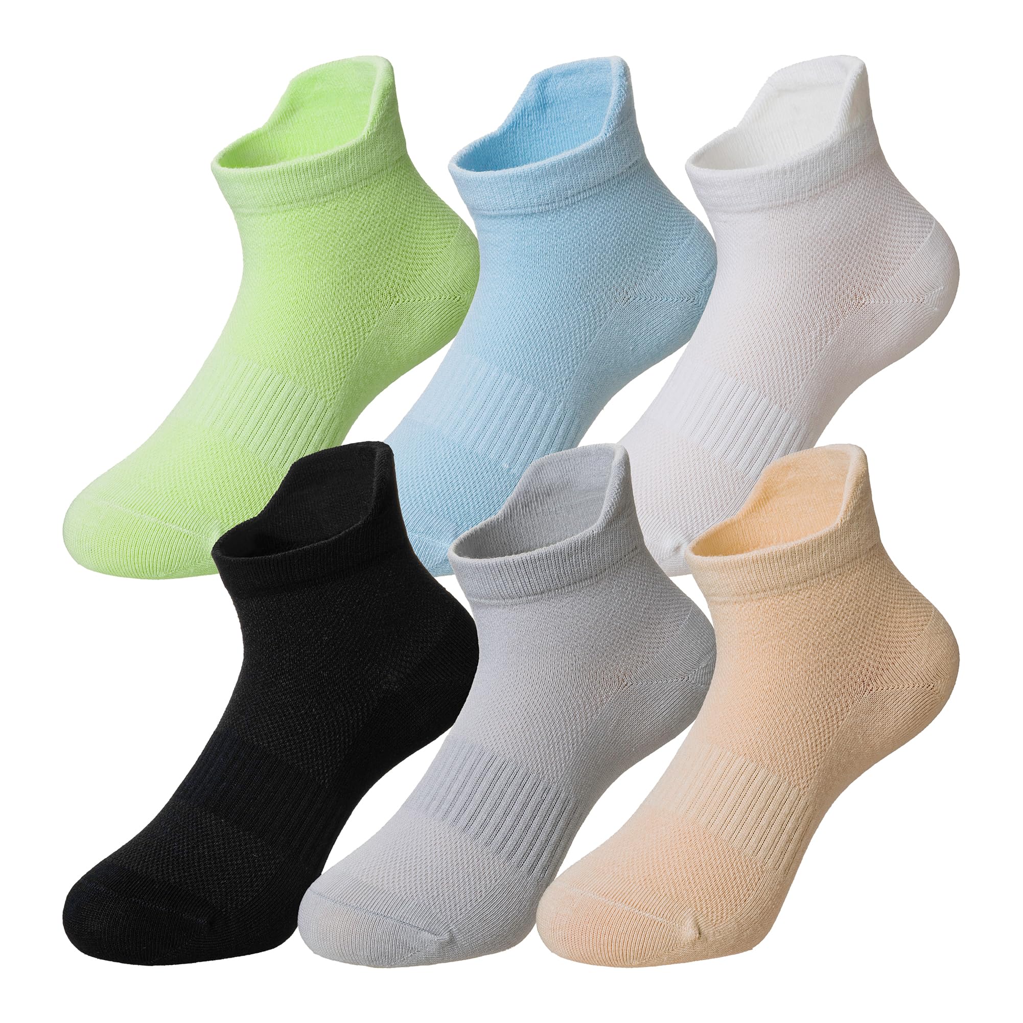 Kids Boys Ankle Socks Low Cut Athletic Cotton Sport Socks For Little Boys 6 Pairs