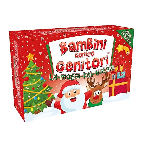 Immagine del prodotto La magia del Natale Quiz Gioco per Famiglie Giochi da tavolo Giochi per Bambini Giochi di società | Bambini contro Genitori | QUANTO CONOSCI il NATALE? dai 6 Anni