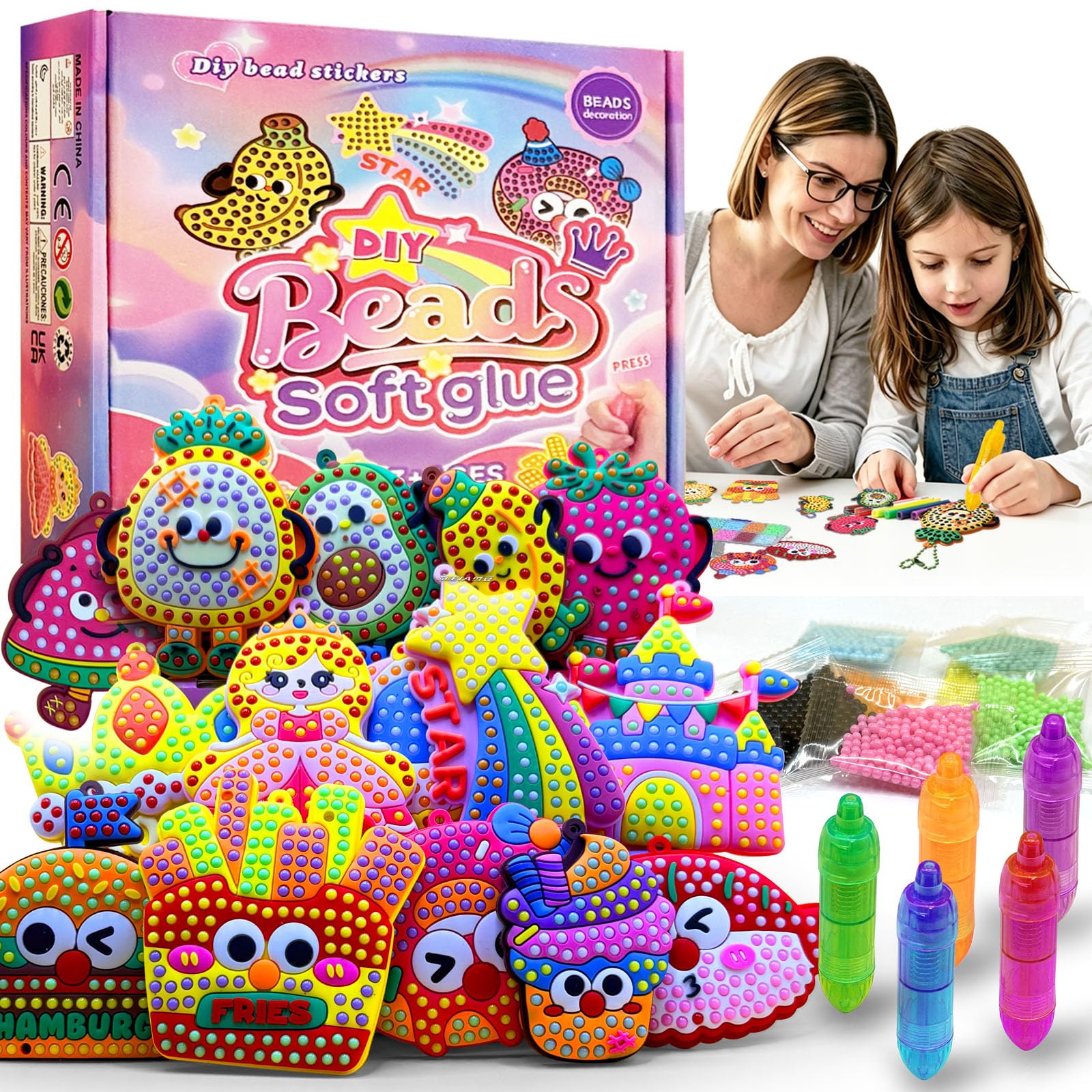 田*夫様 イバラ　パック　フィギュア2体セット　ベヘリット　MO CRAFT ベ Amazon.com: VattaFrast DIY Bead Art & Mosaic Kit for Kids Ages 4