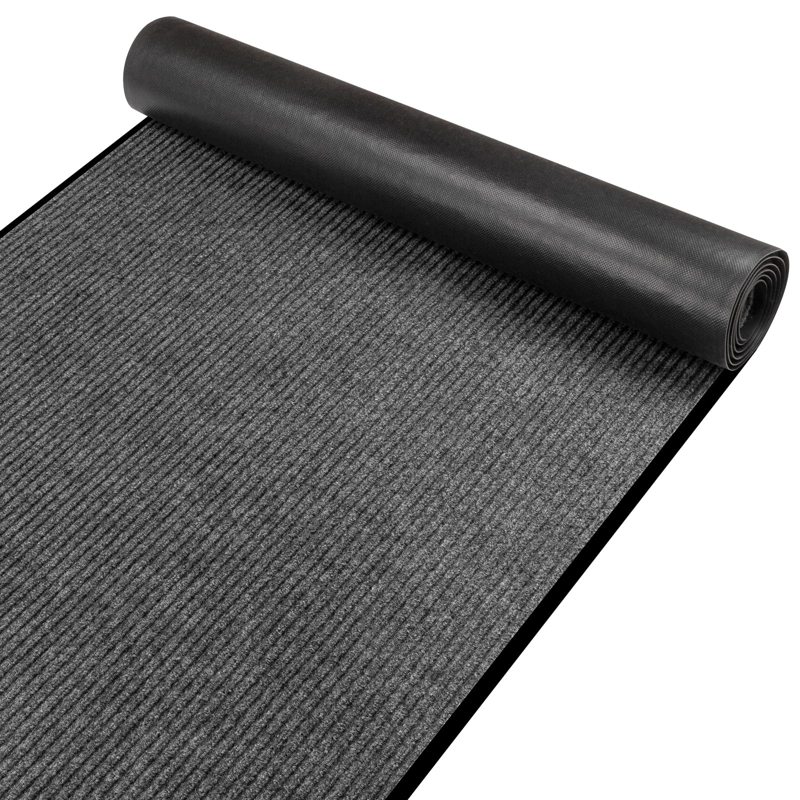 ModaCraft Commercial Grade Door Floor Mat, 3' x 10' Brush Step Entrance Mat with Vinyl Backing, Heavy Duty Utility Doormat for Outdoor and Indoor Entrances