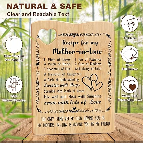 Miniatura 3 de Regalos para suegra  Regalos de cumpleaños para suegra de nuera, juego de tabla de cortar para suegra, regalo ideal para el día de la madre, regalo