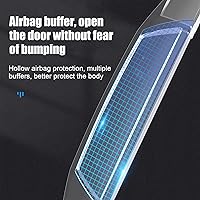 Vista 5 de Paquete de 4 protectores universales de protección de borde lateral de puerta de automóvil, autoadhesivo, antiarañazos, protector de colisión