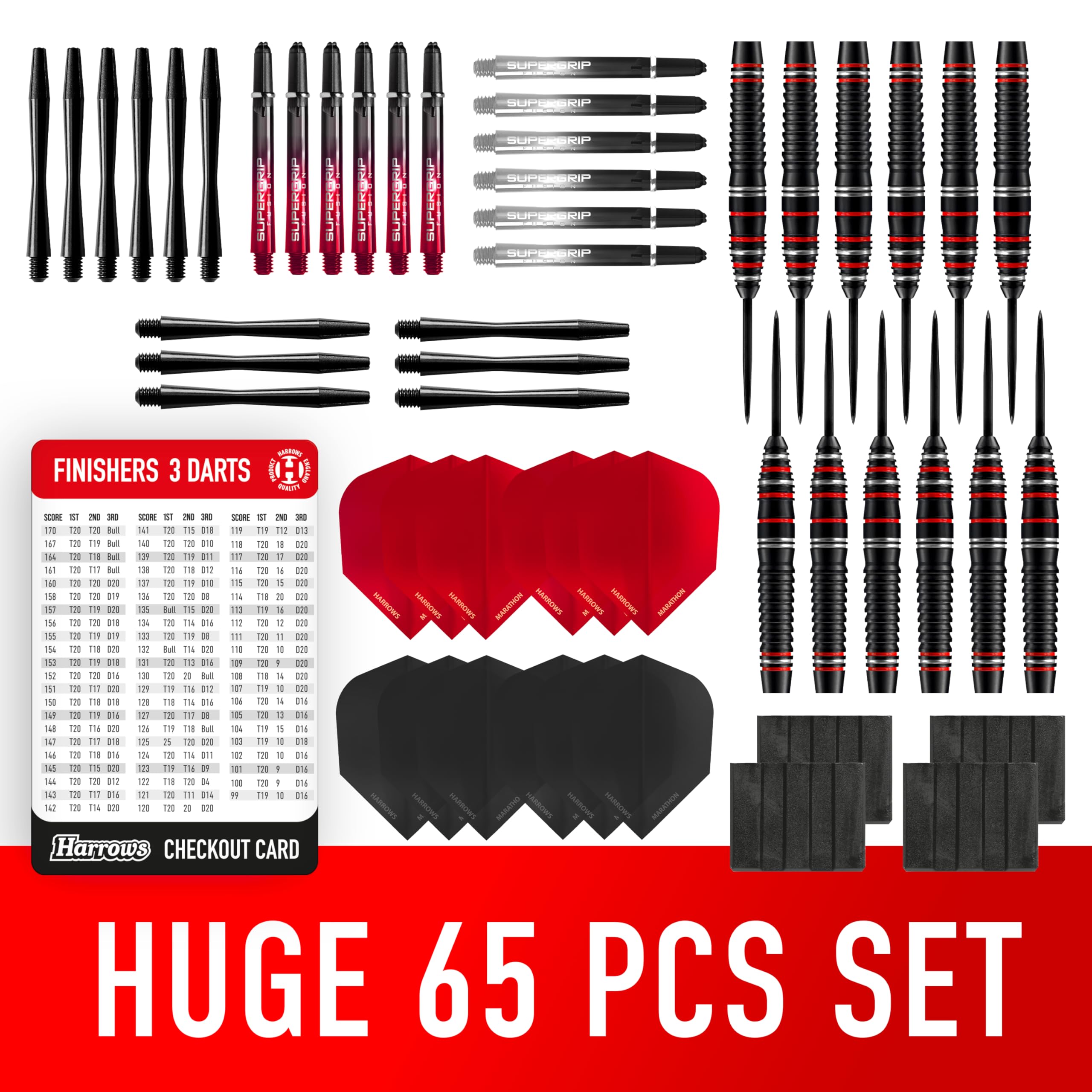 Harrows Trophy Lot De 25 Fléchettes Haute Performance 6