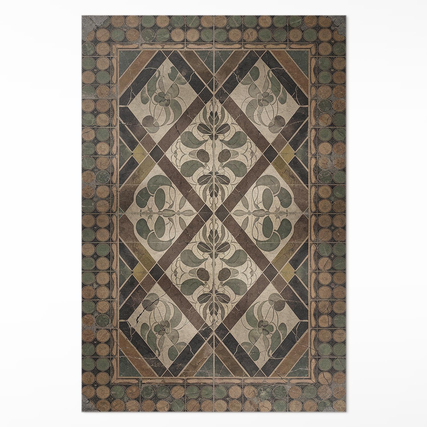 Tapis en vinyle anti-tache 100x150 cm pour protéger le sol de la cuisine