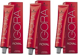 Tinte Schwarzkopf Igora Royal 7-57 rubio medio dorado cobre, 60 ml, 3 unidades (3 x 60 ml)