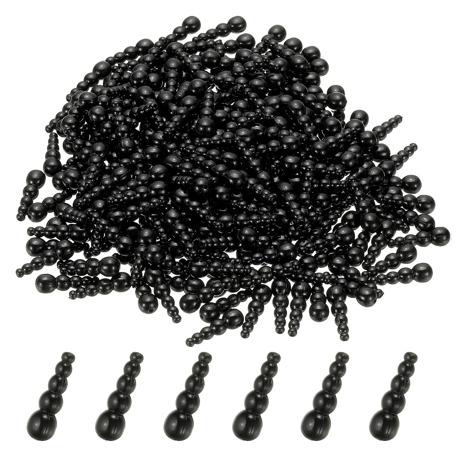 PATIKIL Stacked Fishing Beads, Plastic Fishing Bead Trout Beads Tackle Trout Walleye Spinner Rig Lure Making Supplies