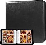 Pages de renouvellement d'album photo surdimensionnées 12x12, Mélanges 4x6 Manches de photo pour 3 Binder de bague, album de scrapbook de D-Ring, livre de voyage de la famille anniversaire de mariage, 20 Protecteurs de pages sans acide avec 200 Images
