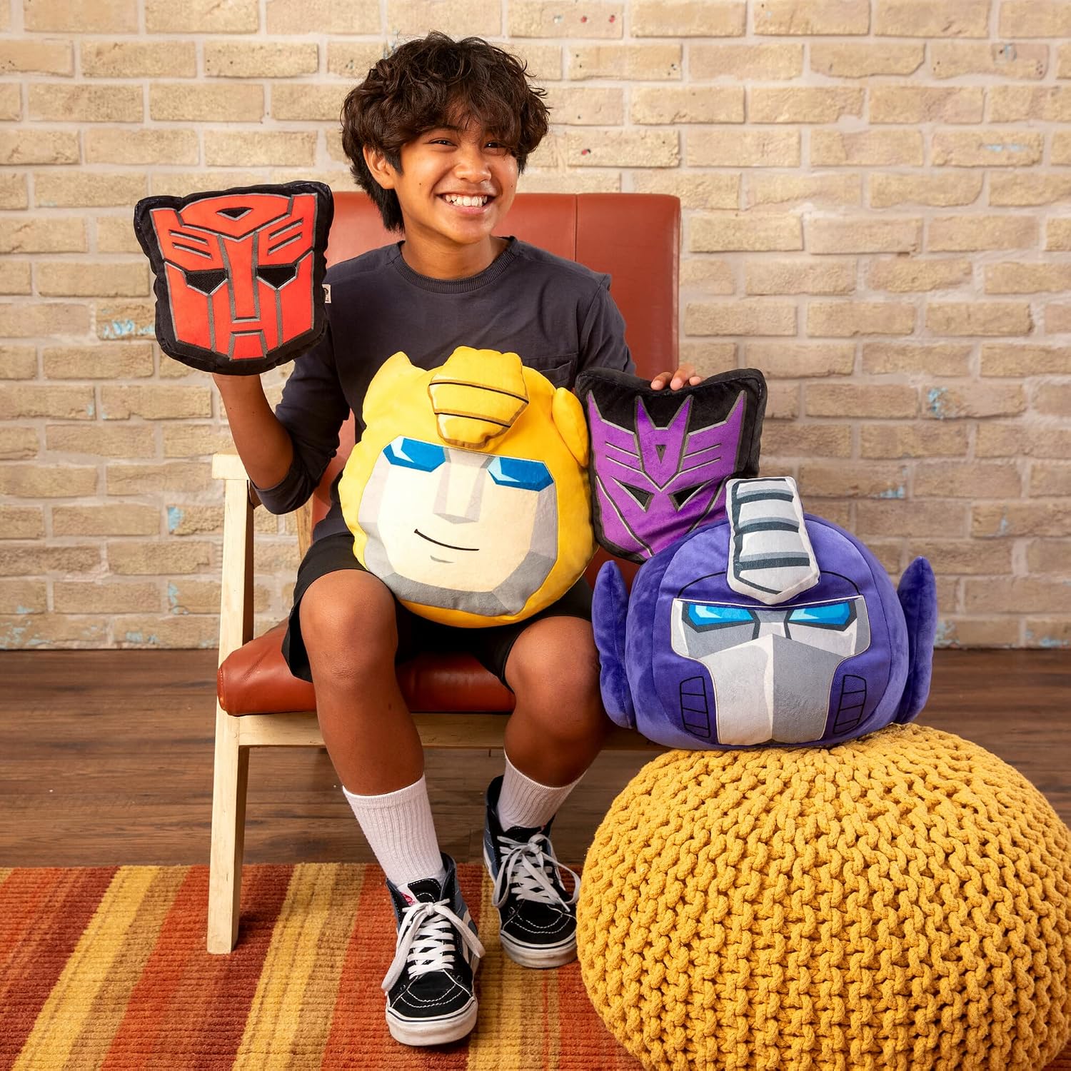 Club Mocchi-Mocchi- Transformers Plush - Optimus Prime Plush - Transformer Toys - Transformers Rise of the Beasts Toys - Collectible Squishy Plushies - 15 Inch