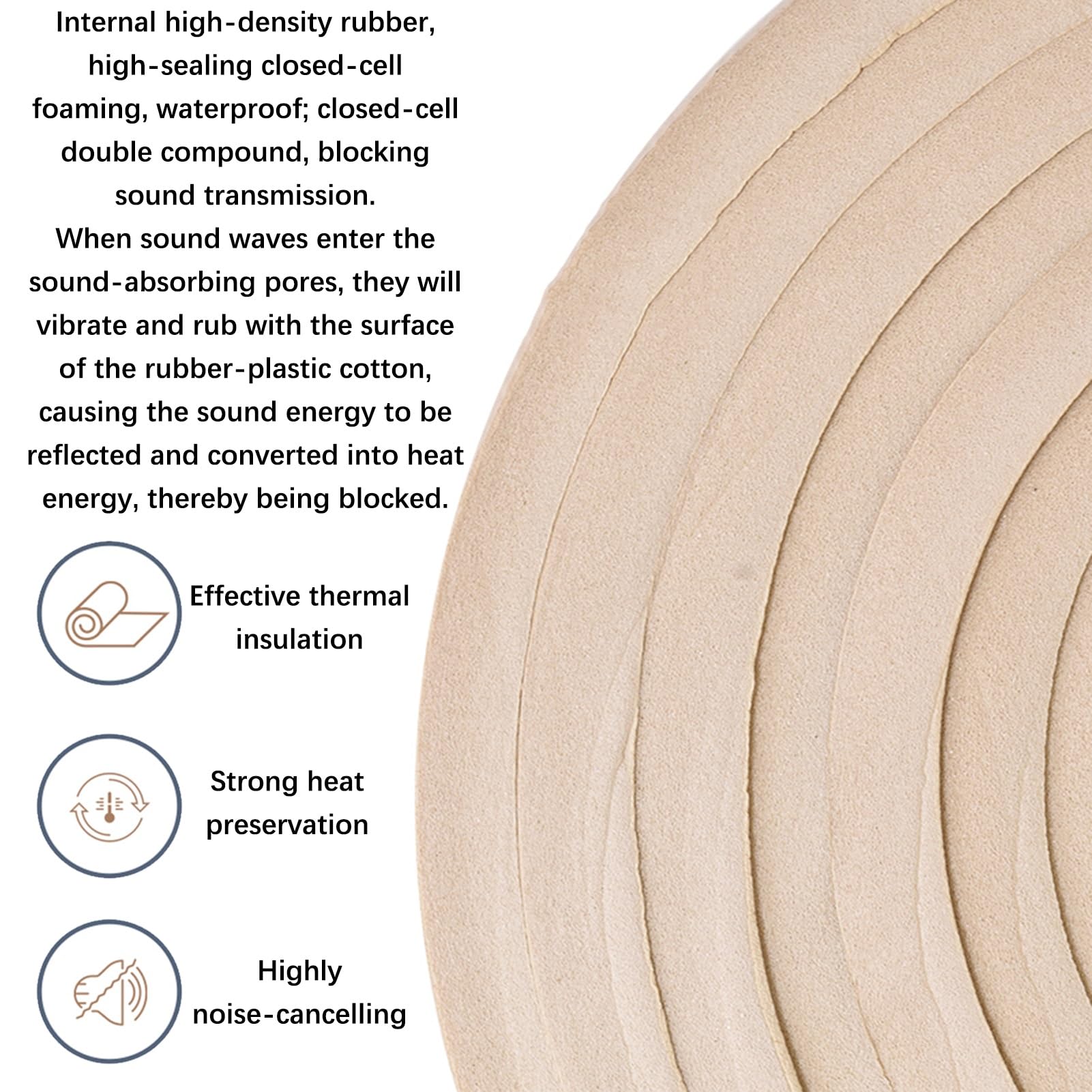 Pannelli in schiuma acustica, Pannelli in schiuma autoadesiva fonoassorbente, Pannello acustico fonoassorbente ad alta densità resistente al fuoco per ridurre l'eco, KTV Home Office Studio Room Wall C