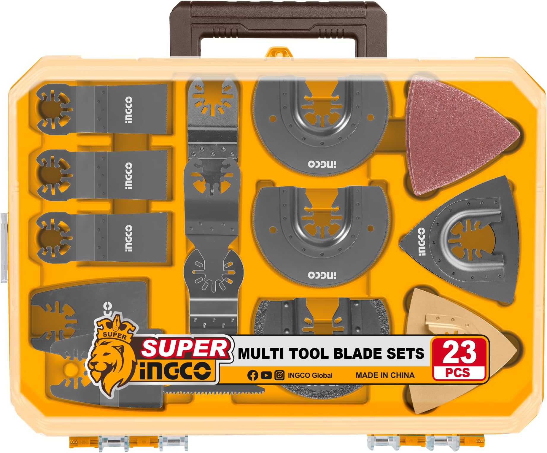 INGCO Multi tool blade set, 23 PCS, Suitable for INGCO multi-function oscillating tools