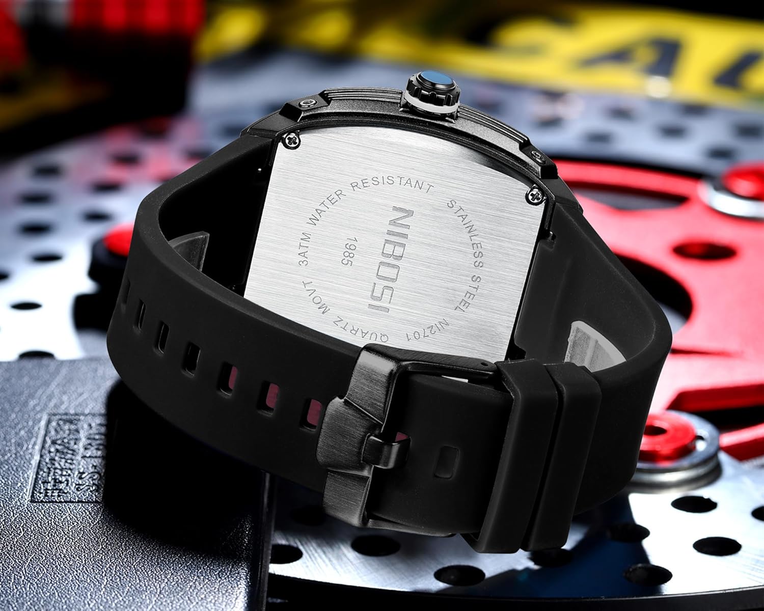 NIBOSI Watches for Men Silicon Strap Wrist Watch Waterproof Unique Fashion Casual Men's Watches - Image 5