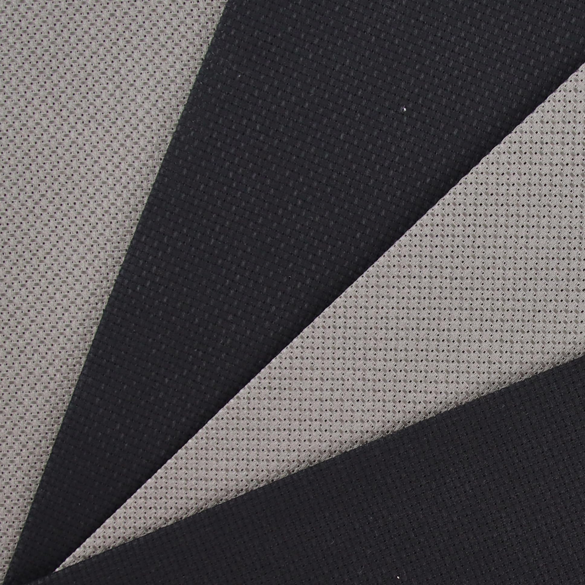 KCS 4/6 pc of 12" x 18"(30cmx45cm) 16CT Counted Cotton Aida Cloth Cross Stitch Fabric (4 pc, Dark Grey+Black) - Image 2
