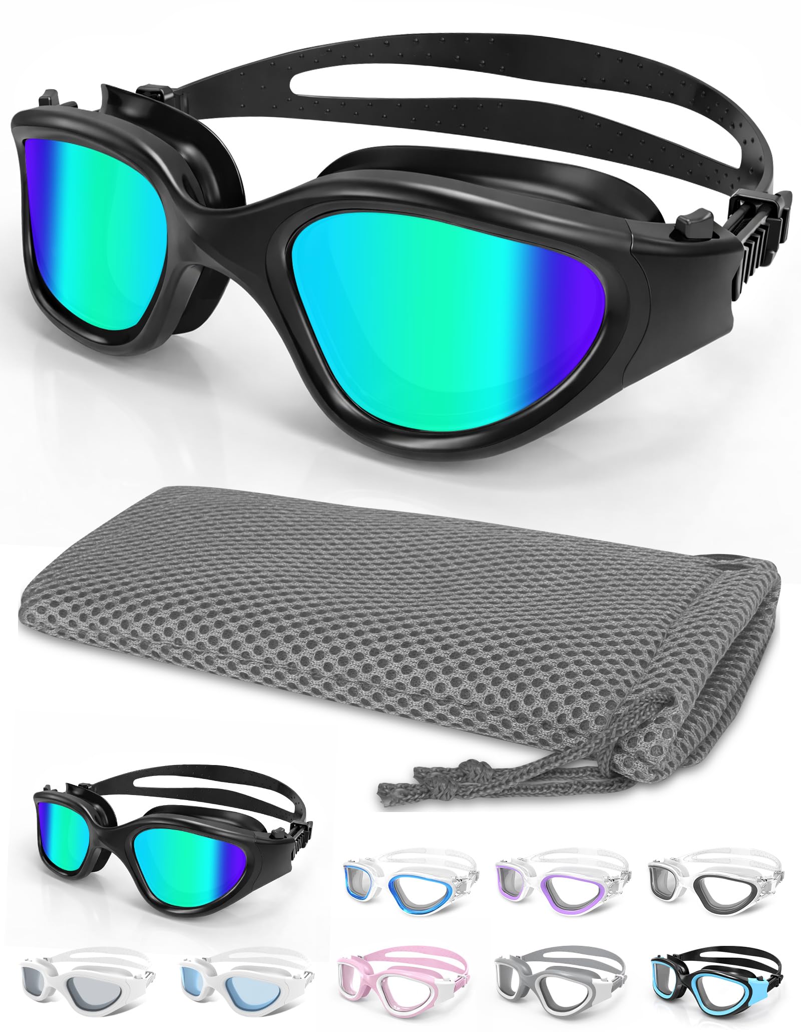 Winline Swimming Goggles Clear Vision Anti Fog Anti UV Anti Leak Waterproof Easy to Adjust Swim Goggles for Adult Men Women Teenager — image 1
