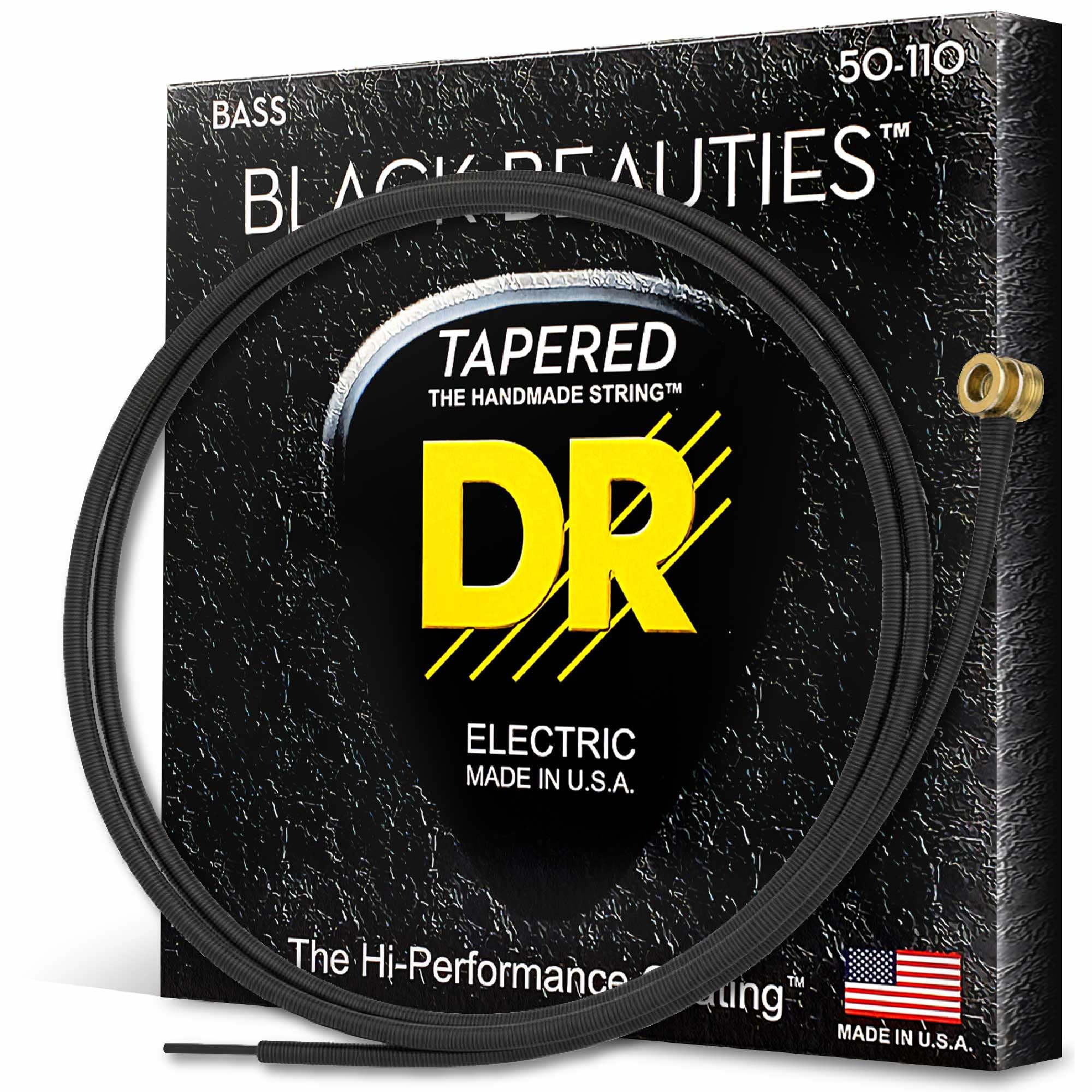 DR Strings Black Beauties Bass Taper Heavy