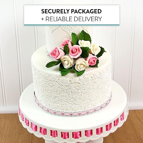 Miniatura 7 de Global Sugar Art Flores de pastel de azúcar rosa arbustiva, rosa, pequeñas, 32 unidades por el chef Alan Tetreault