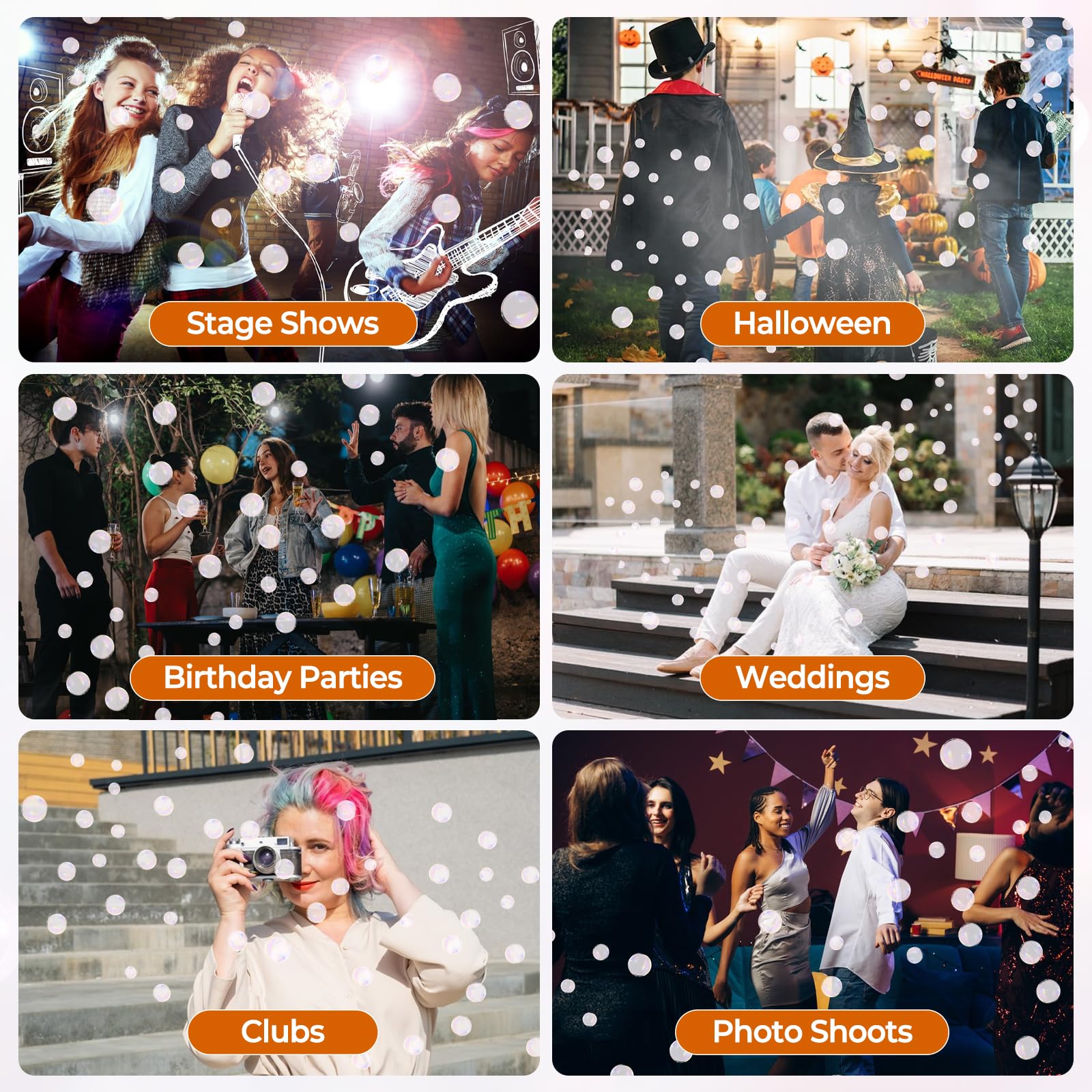 Nebelblasenmaschine Rauchmaschine 400W für Halloween Weihnachten Partys | Nebelmaschine RGB Bühnenbeleuchtung, 3 Modi und Fernbedienung für Bars Hochzeiten Außenbereich