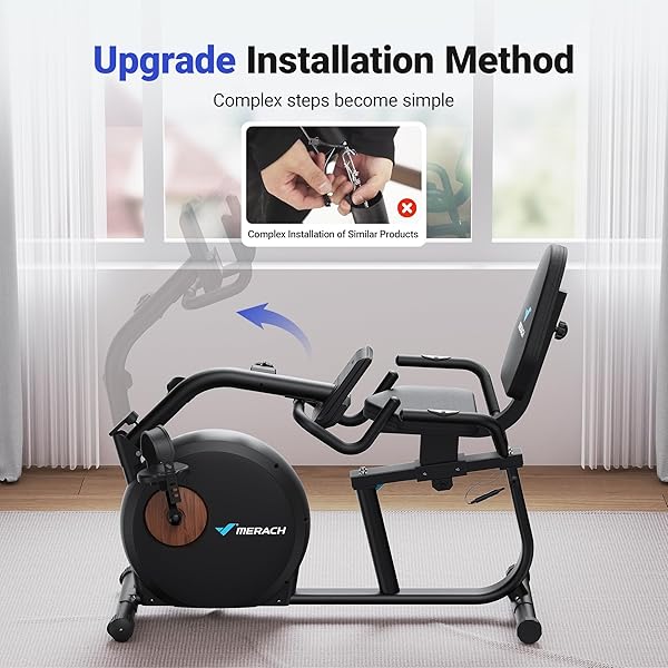 MERACH Recumbent Exercise Bike 8
