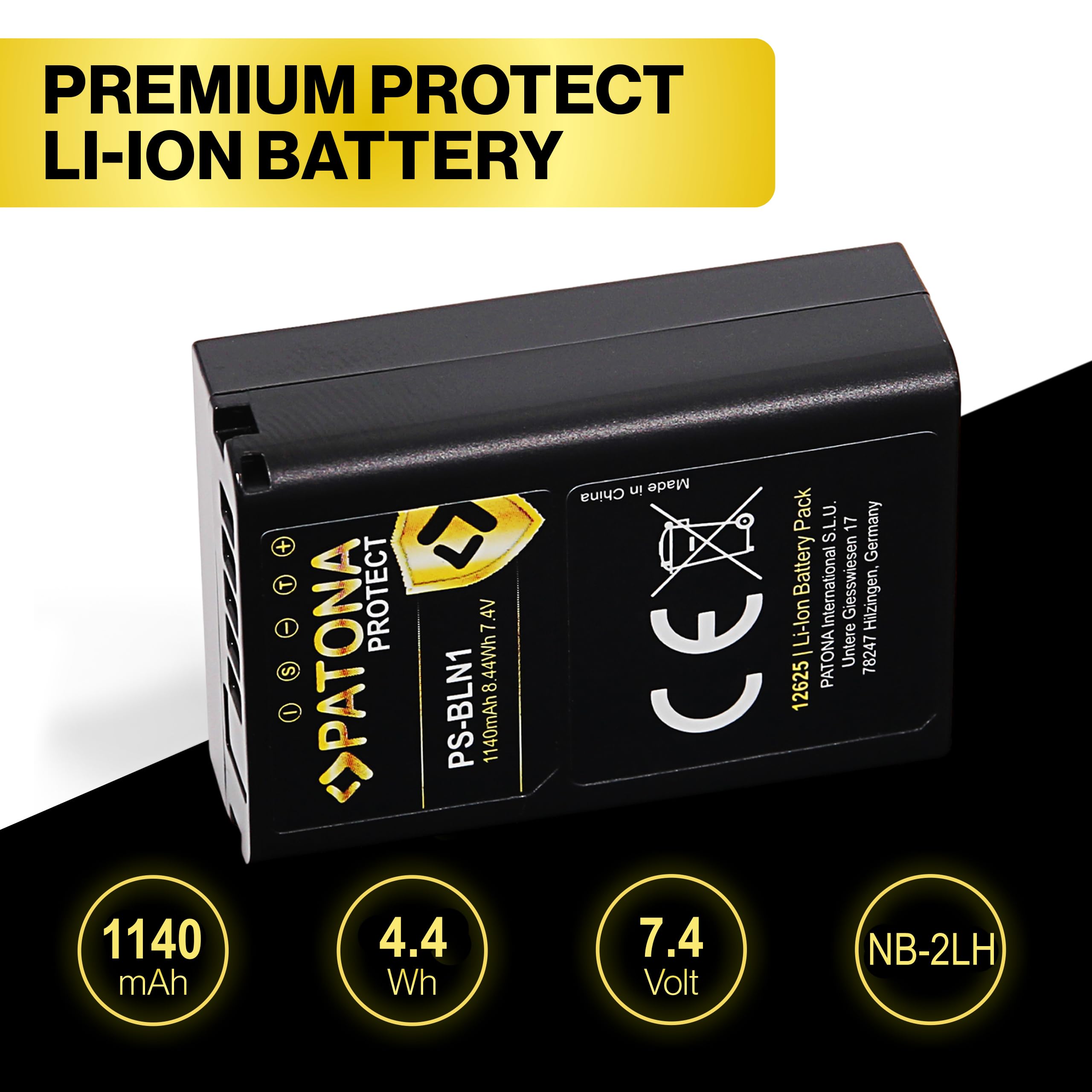 PATONA 2X Protect BLN-1 Akumulator 1140mAh do Olympus PS-BLN1 EM1 EM5