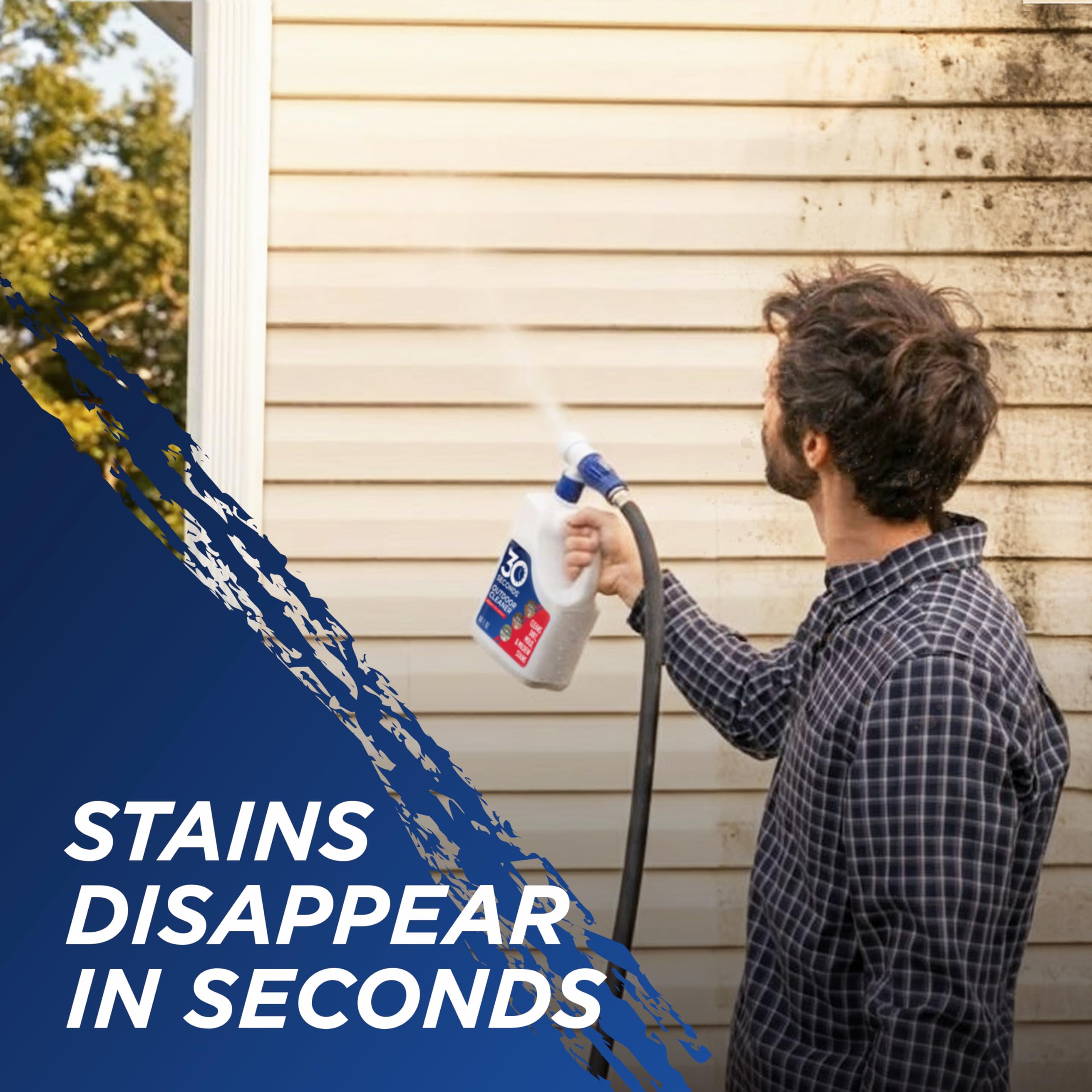 30 SECONDS Outdoor Cleaner 2 Pack with Hose End Sprayer - Cleans