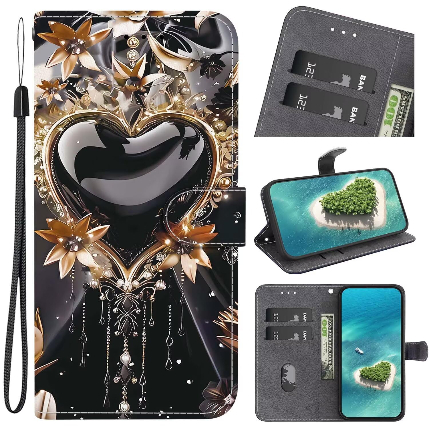BORYA Custodia Portafoglio per Motorola Edge 60 Neo/Edge 50 Neo/ThinkPhone 25, Pelle PU con Stampa Girasole da Ragazze, Cover con Porta Carte Chiusura Magnetica Funzione Parentesi - Verde BORYA Custodia Portafoglio per Motorola Edge 60 Neo/Edge 50 Neo/ThinkPhone 25, Pelle PU con Stampa Girasole da Ragazze, Cover con Porta Carte Chiusura Magnetica Funzione Parentesi - Verde
