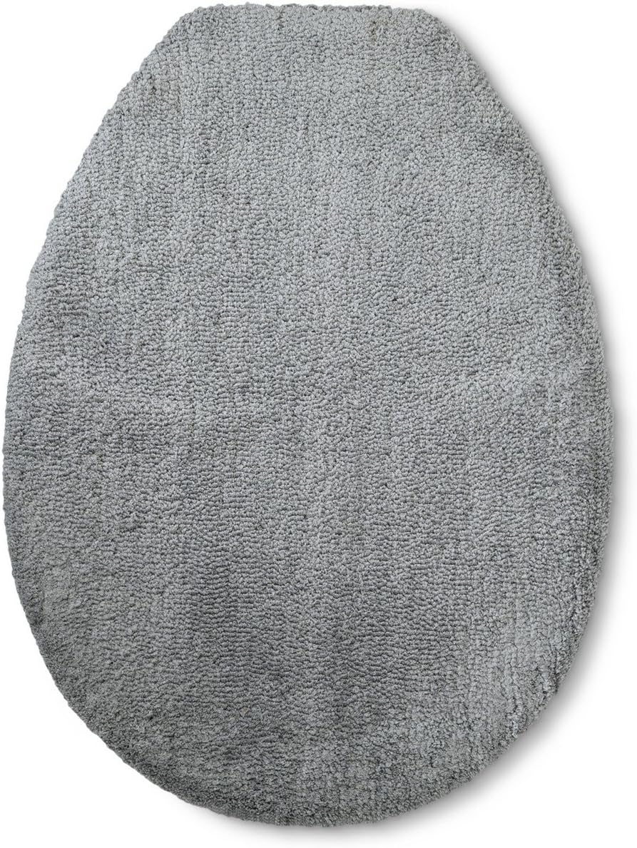 Fieldcrest Luxury Solid Toilet Lid Cover, Universal, Light