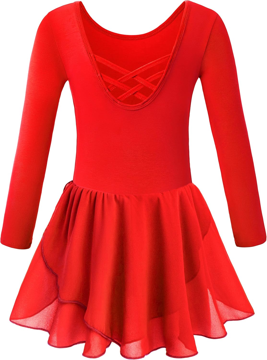 LMCOB Ballet Leotards for Girls Ballet Dance Dresses Criss-Cross Back Dance Leotards Girls Ballerina Dance Outfits