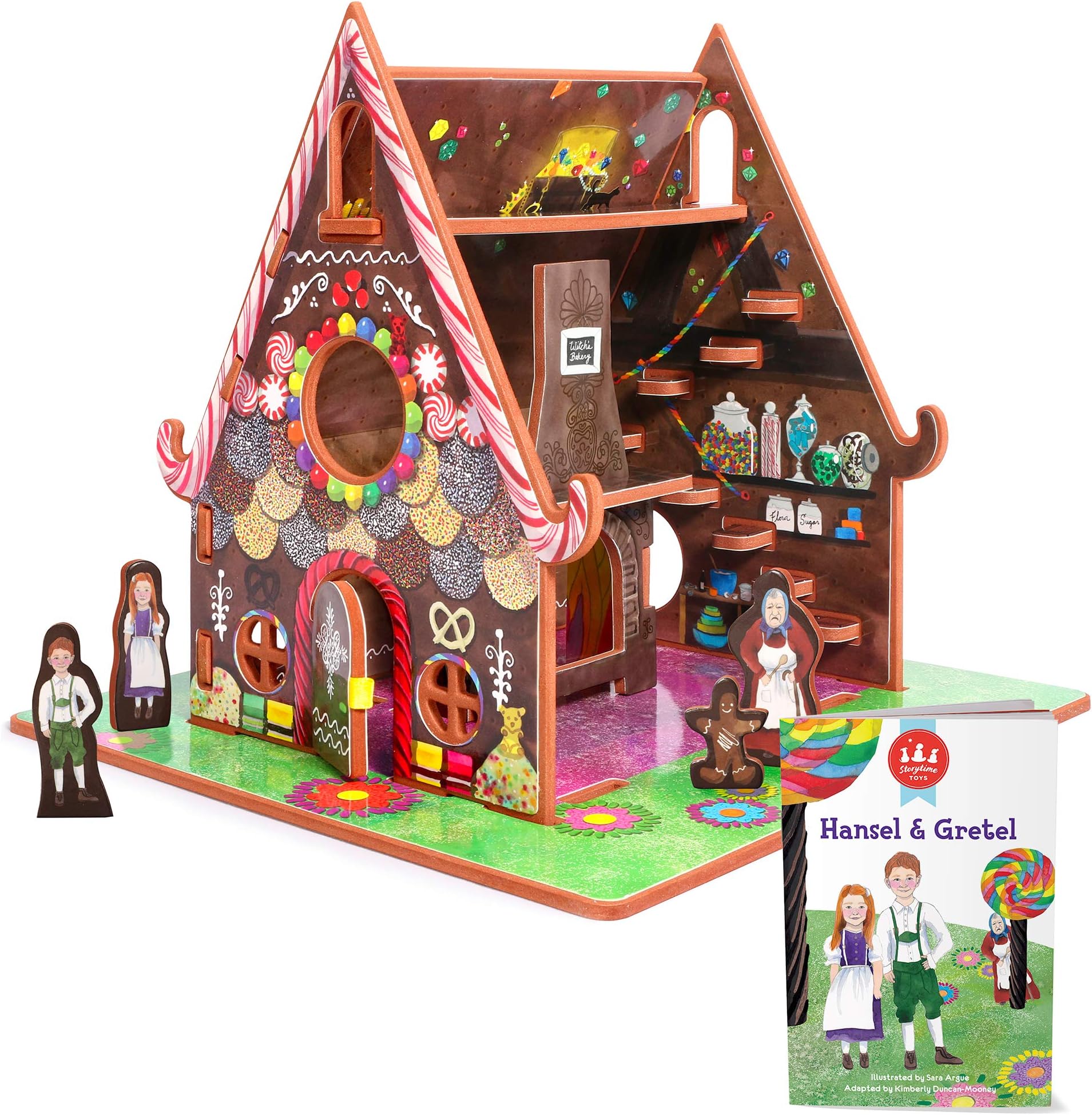 STORYTIME TOYS Hansel and Gretel Storybook Playset | 3 in 1 - Book, Build and Play