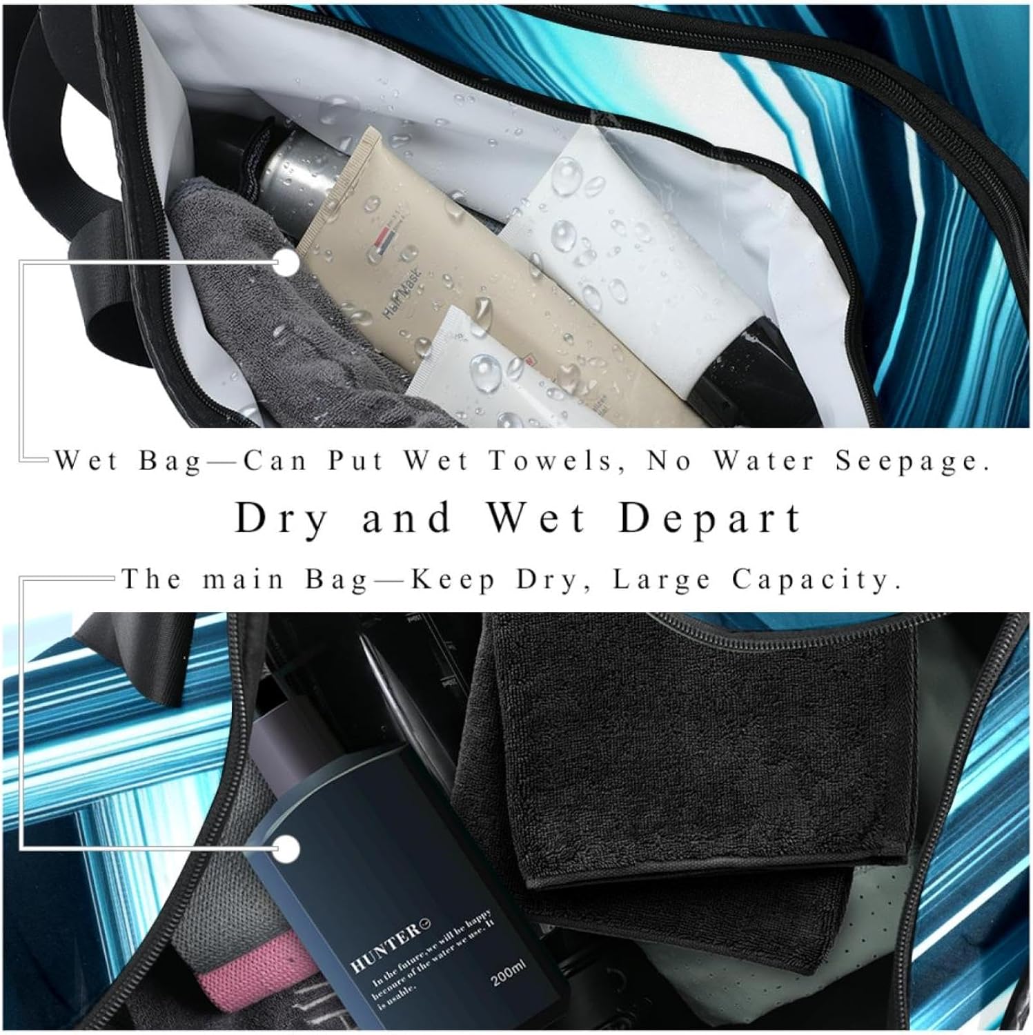 Gym Bags for Women,Duffle Bag for Travel,Abstract Modern Stripes,Gym Bag for Men