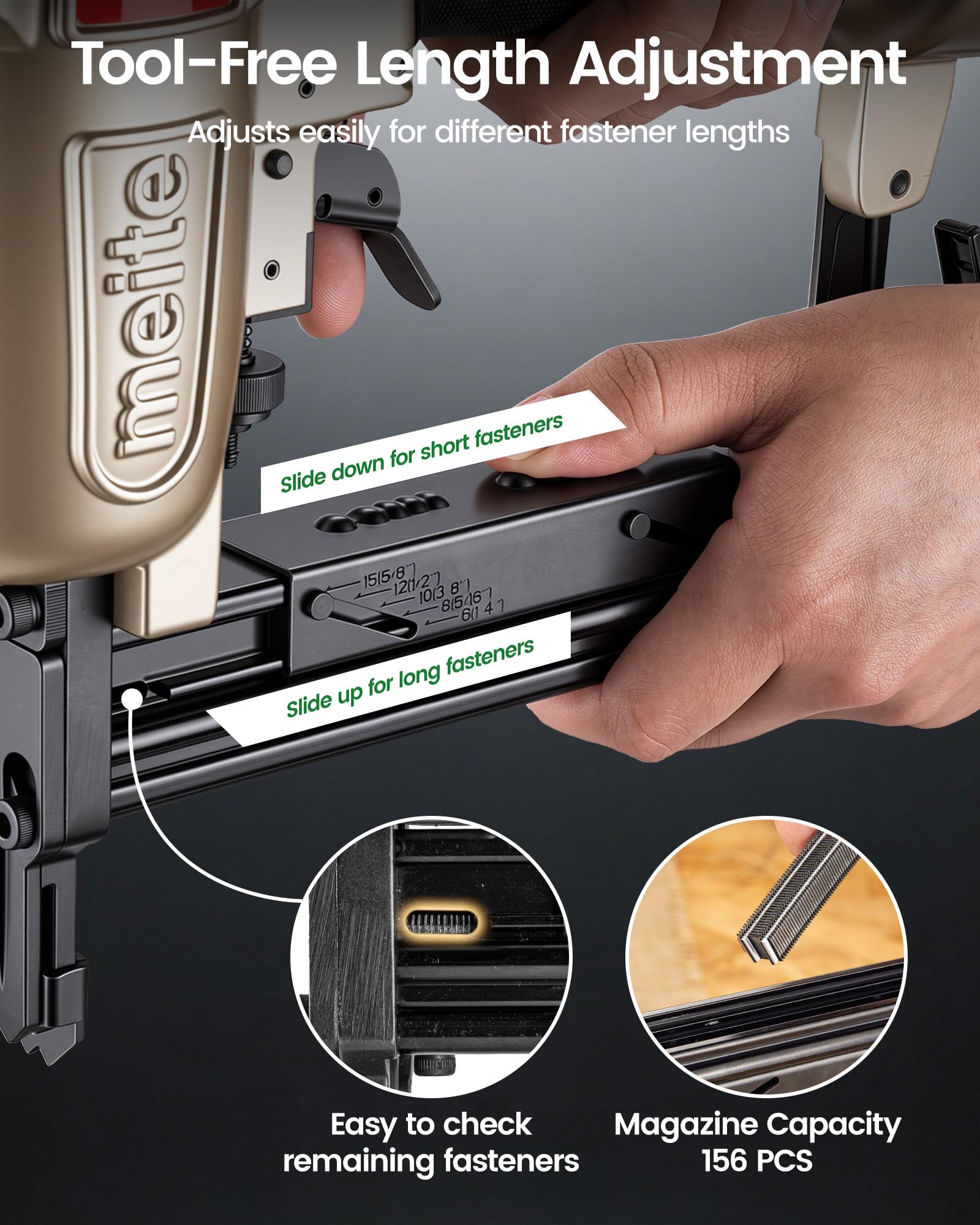 Meite Corrugated Stapler - 2 Trigger Sets -7