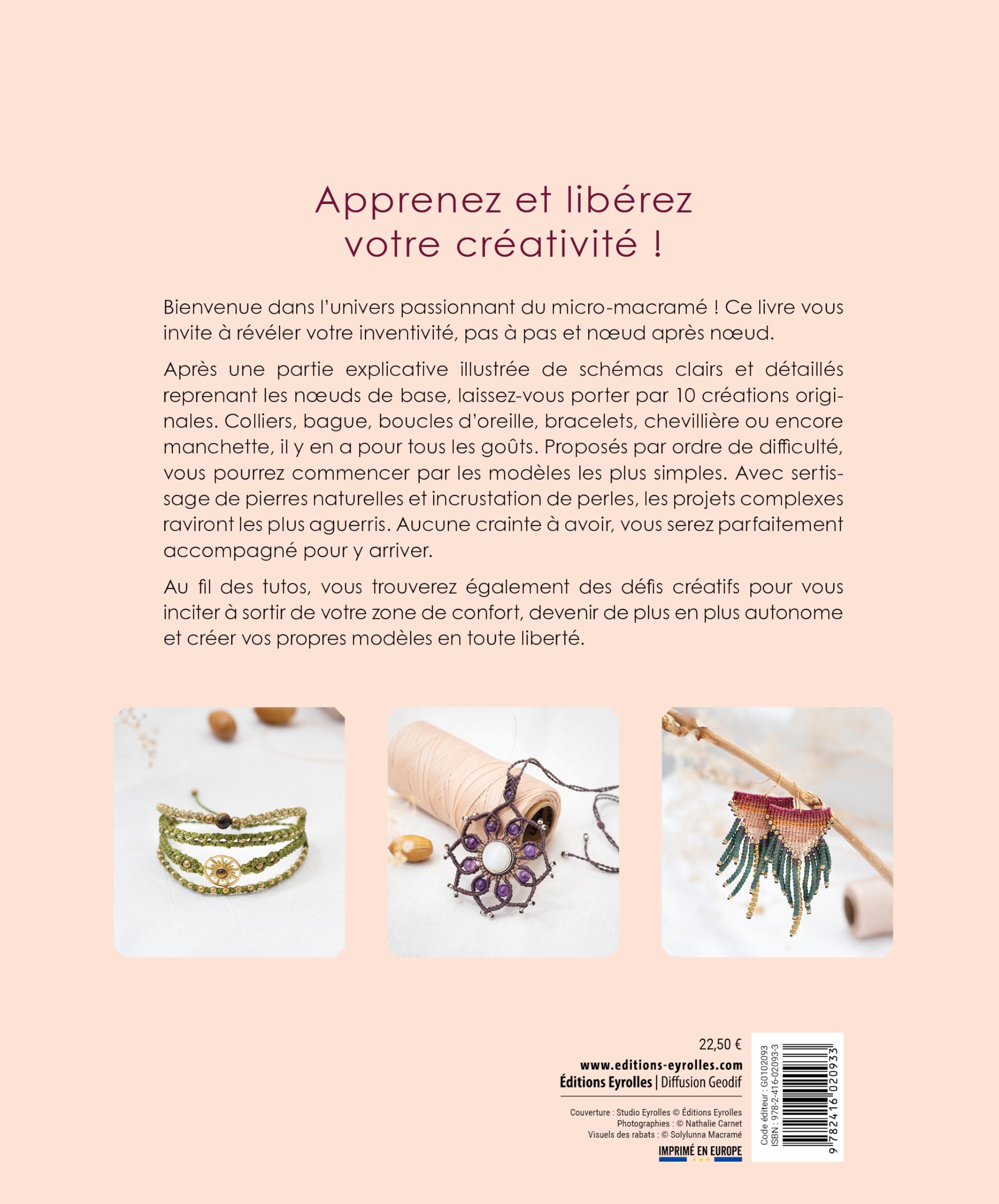 Bijoux en micro-macramé: Techniques et modèles
