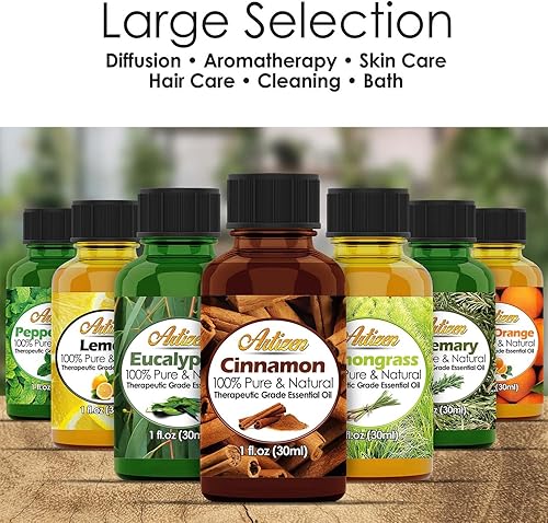 Miniatura 7 de Aceite esencial Artizen 100 puro y natural sin diluir de calidad terapéutica botella gigante Ideal para aromaterapia relajación terapia para la piel