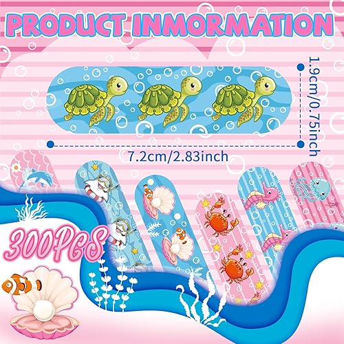 Vista 57 de Patelai 300 vendajes para niños, 10 estilos, adhesivos para niños, flexibles, coloridos, lindos vendajes de dibujos animados, impermeables