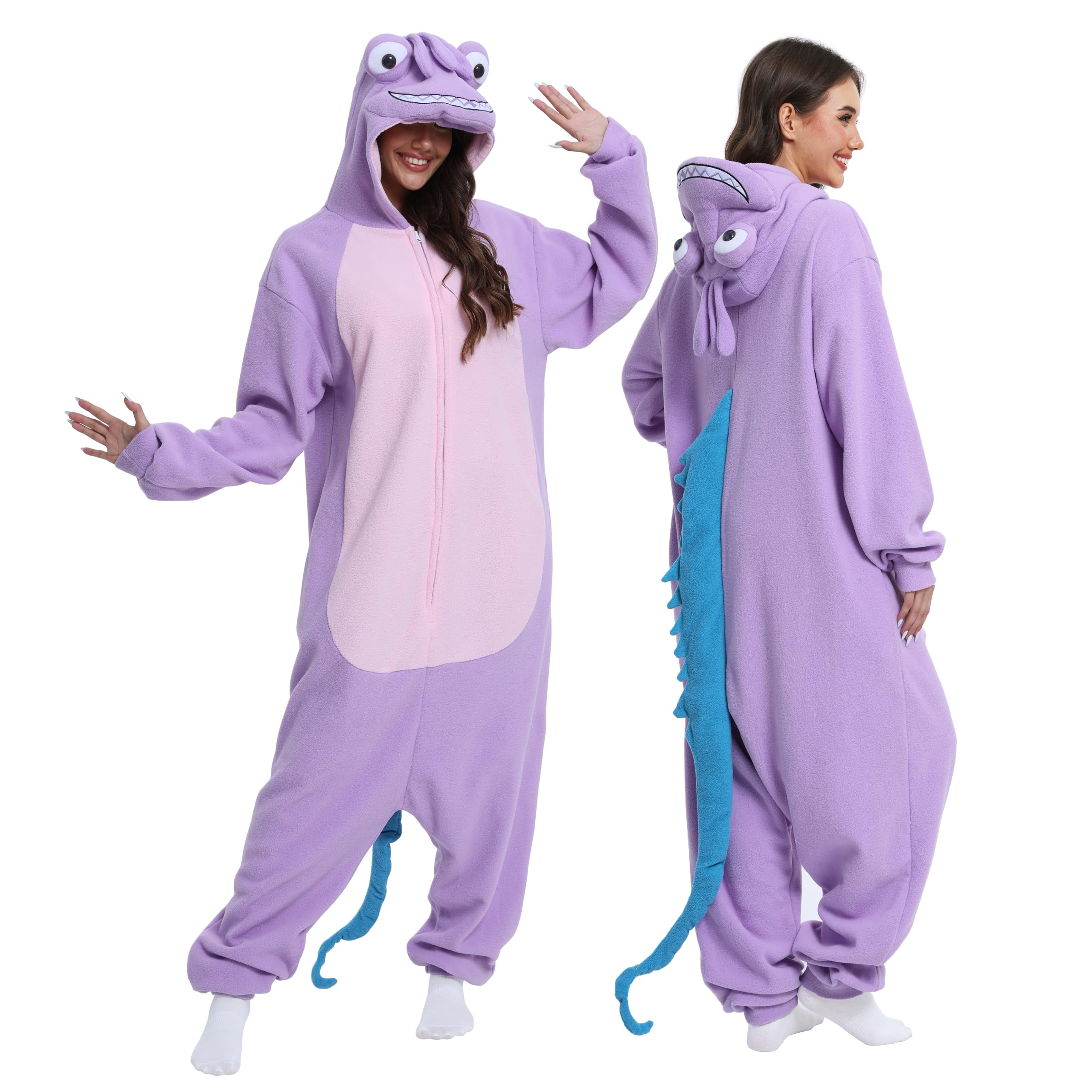 NAITOKE Animal Onesie Halloween Pajamas for Adults Women Men Teens