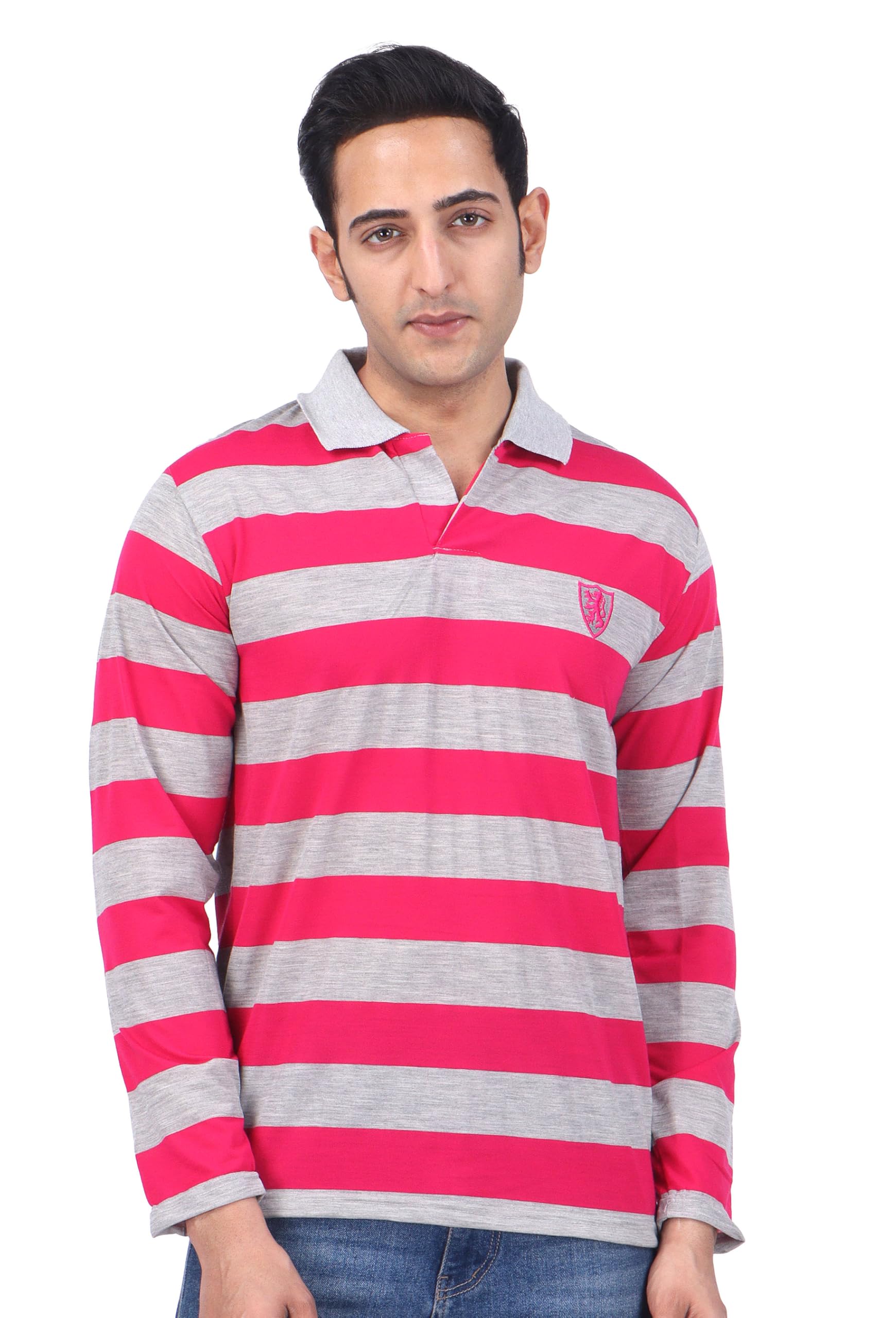 wild elephant Latest Trendy Men Polo T-Shirt | Full Sleeve T-Shirts | Cotton Blend | Gymwear | Casual | Dailywear | Summer Wear T Shirt for Men-picture-48