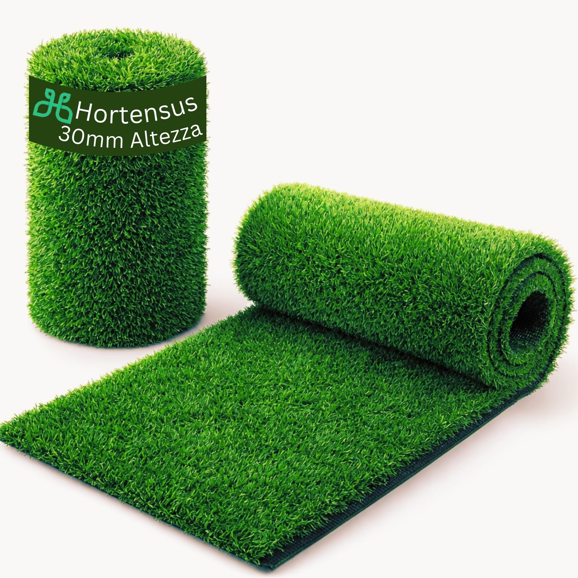 Tappeto Erba Sintetica 1 x 4m | Per Esterni, Resistente ai Raggi UV, Drenante, Antiscivolo, Ideale per Cani