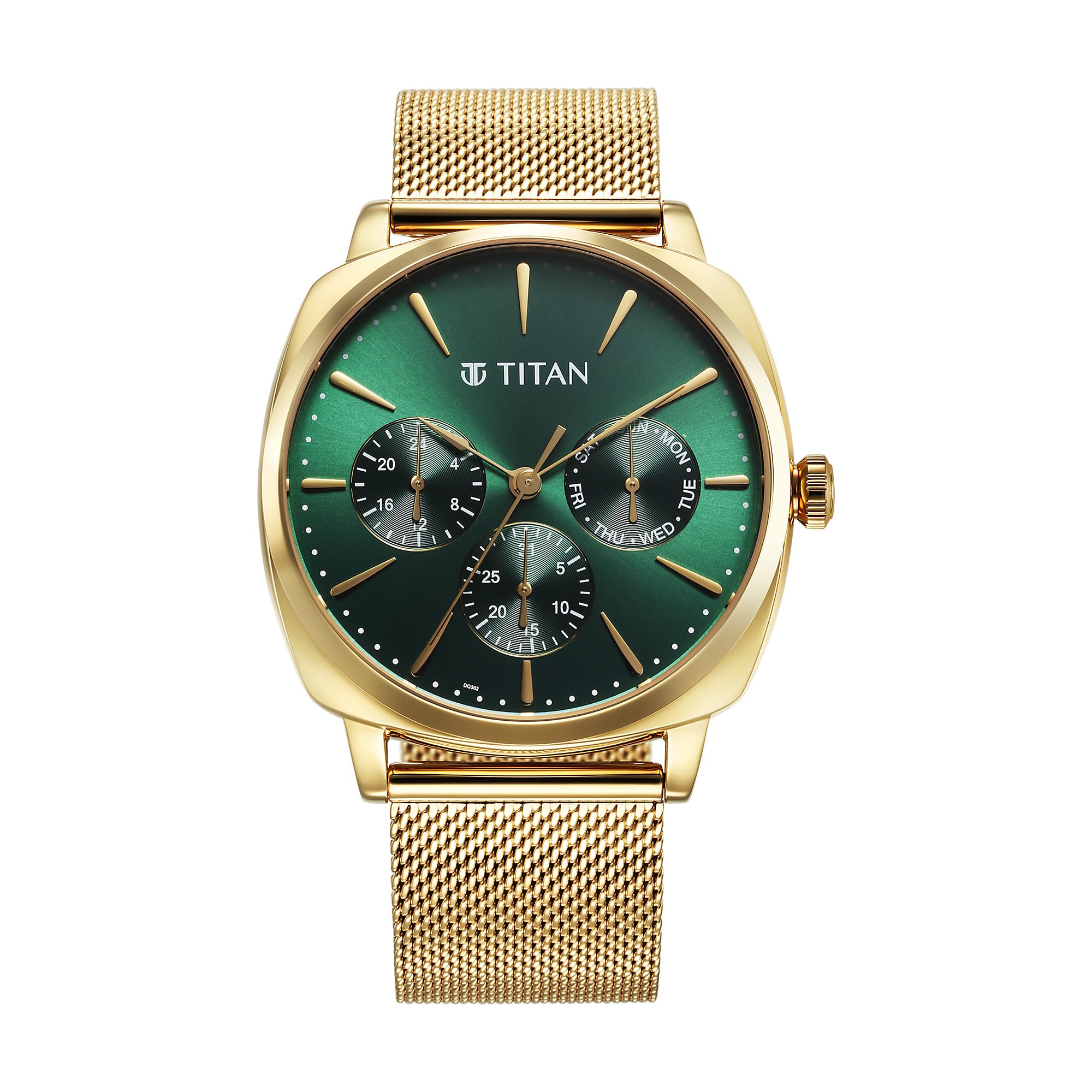 Titan Leather Analog Yellow Dial Mens Watch-90189Ym01, Band Color-Gold (B0D37NM653) Amazon Price History, Amazon Price Tracker