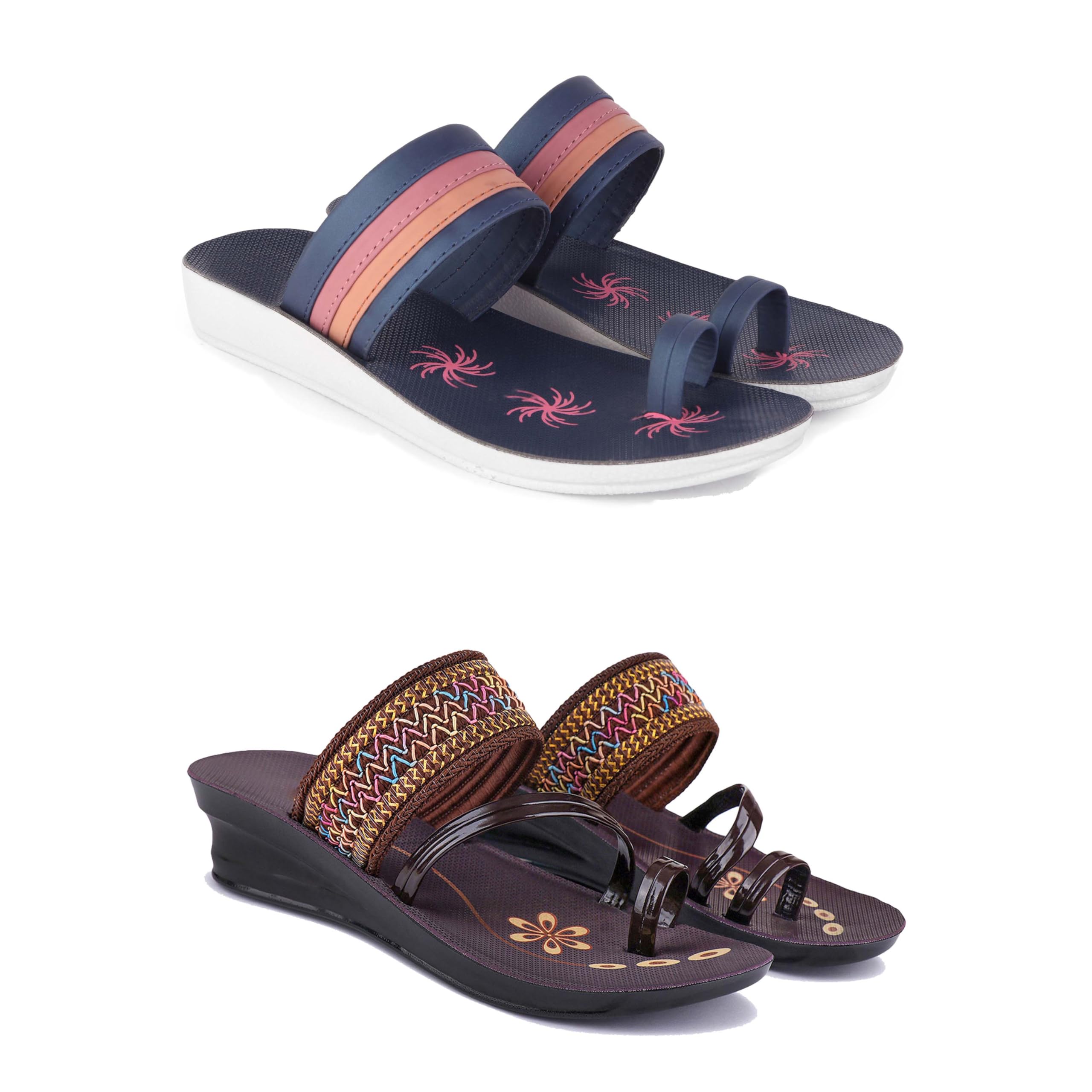 Stylish Slipper,soft and lightweight Slippers for women's SIY-(COMBO-2)-1991-1951-image-34
