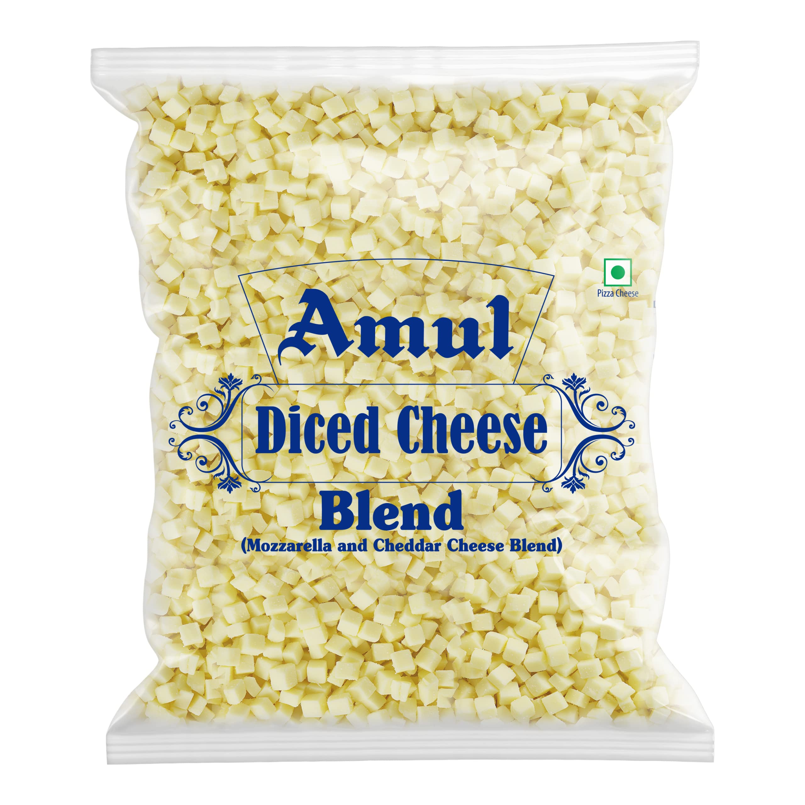 Amul Diced Cheese Blend, 1 kg