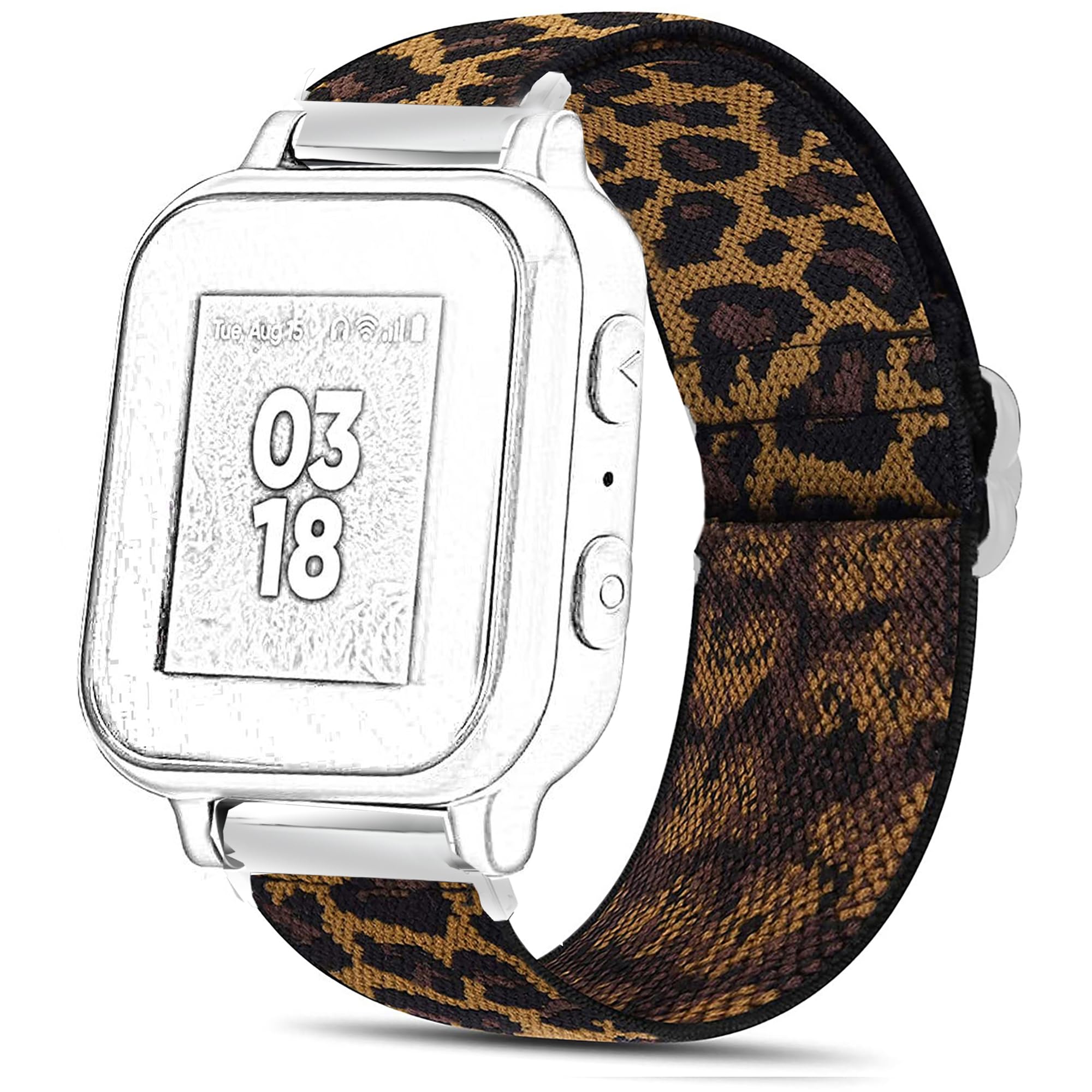 Lamshaw Compatible for Gabb Watch 3 Bands, Stretch Elastics Nylon Adjustable Replacement Strap Accessories for Men & Women Compatible for Gabb Watch 3