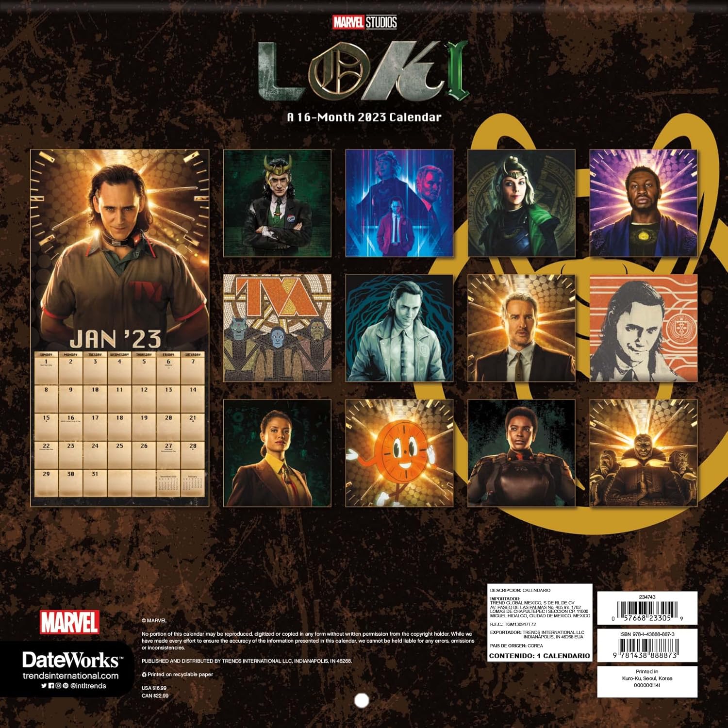 Arvel Veno Calendar 2023 Paquete De Calendario De Pared Veno Deluxe