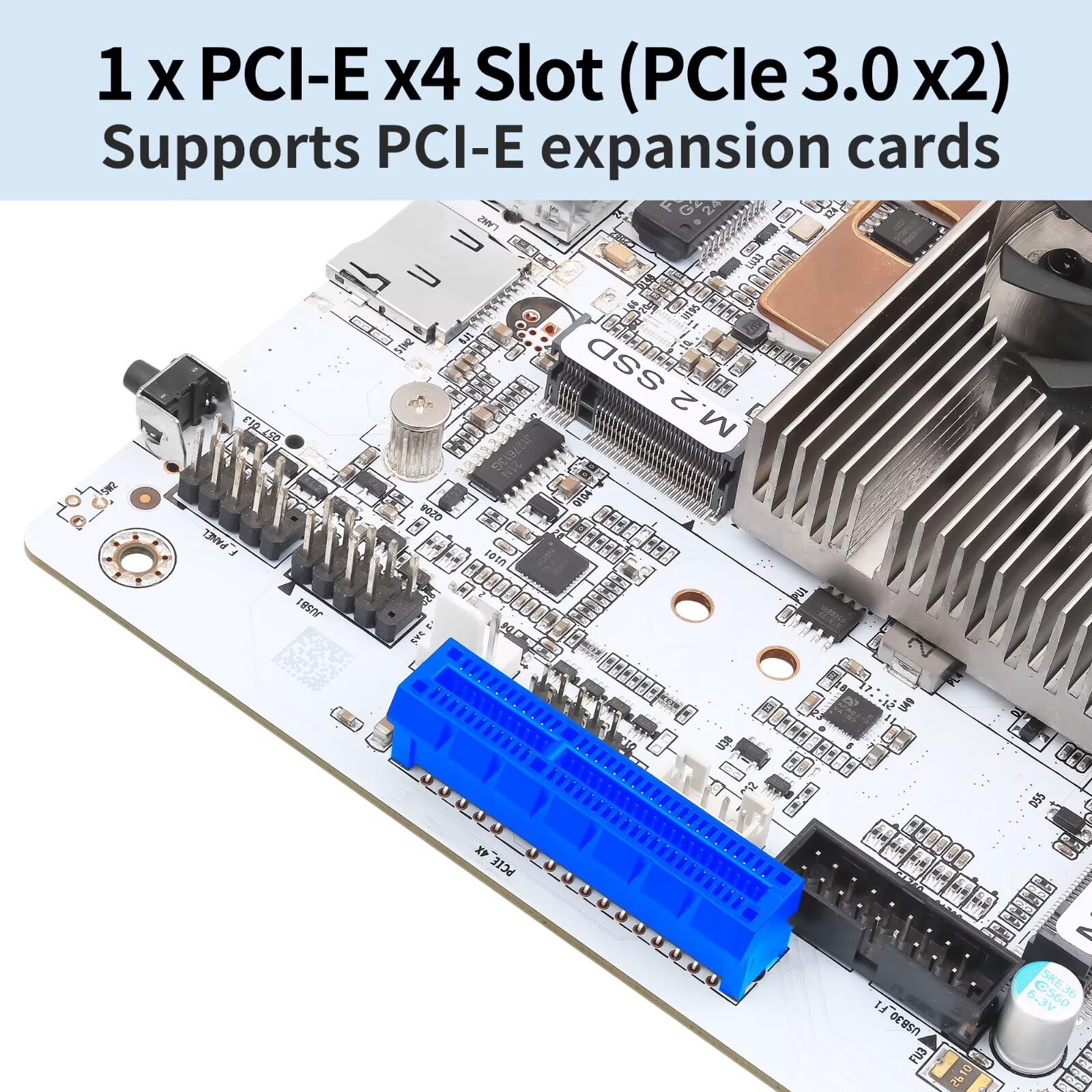 NAS Motherboard 8 Bay i5 8265U, 2 x DDR4 SODIMM Barebone, 2 x NVMe Slot, 6 x SATA 3.0, 2 x i226V 2.5GbE Lan, 1 x PCIe x4 Slot, 6USB Port, 17 x 17 CM Mini ITX PC Mainboard, HD+DP, TF Card Slot