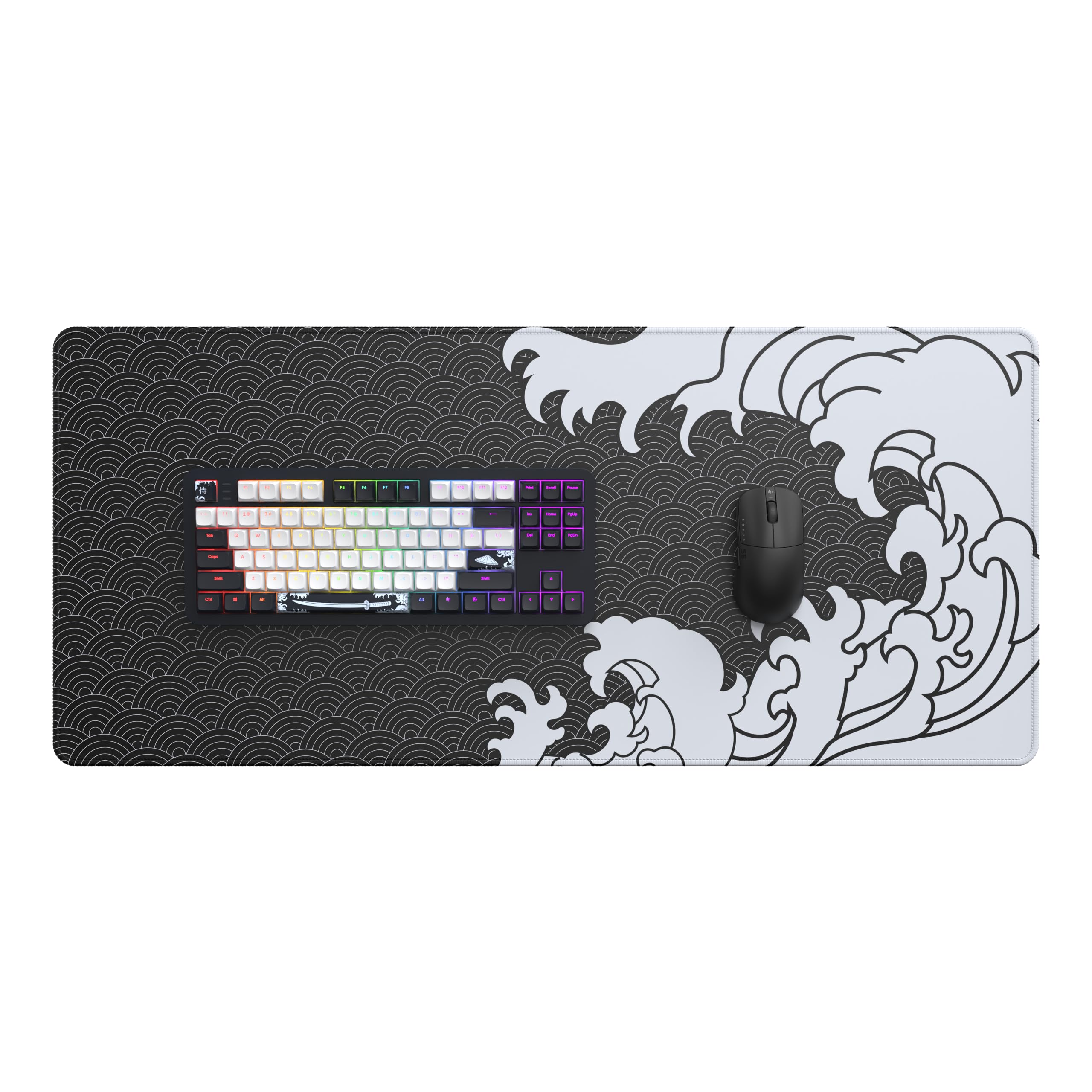 Dark Project ALU87B Bushido Tastiera meccanica da gioco | ISO Multi | Hot swap | G3MS Moonstone Interruttori unti | Stabilizzatori unti | Supporto di tenuta flessibile | Alluminio | TKL 80% | RGB