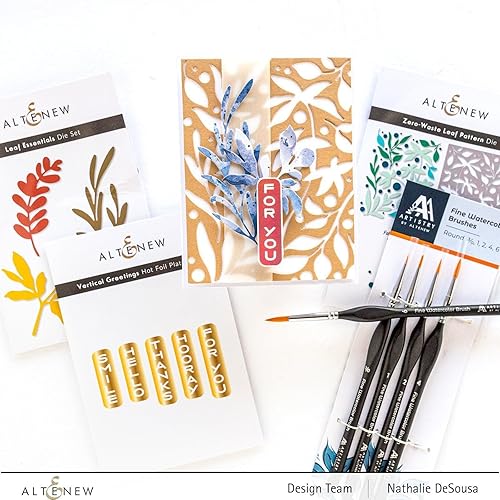 Miniatura 9 de Altenew Troquel con patrón de hojas sin residuos, hermosos troqueles florales para manualidades de papel, tarjetas y álbumes de recortes, troqueles