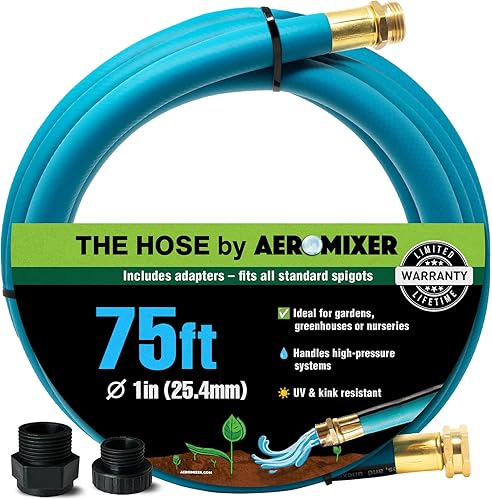 Miniatura 11 de Aeromixer THE HOSE - Manguera de jardín de 3/4 de pulgada de 150 pies, mangueras de jardín comerciales sin torceduras, mangueras de agua