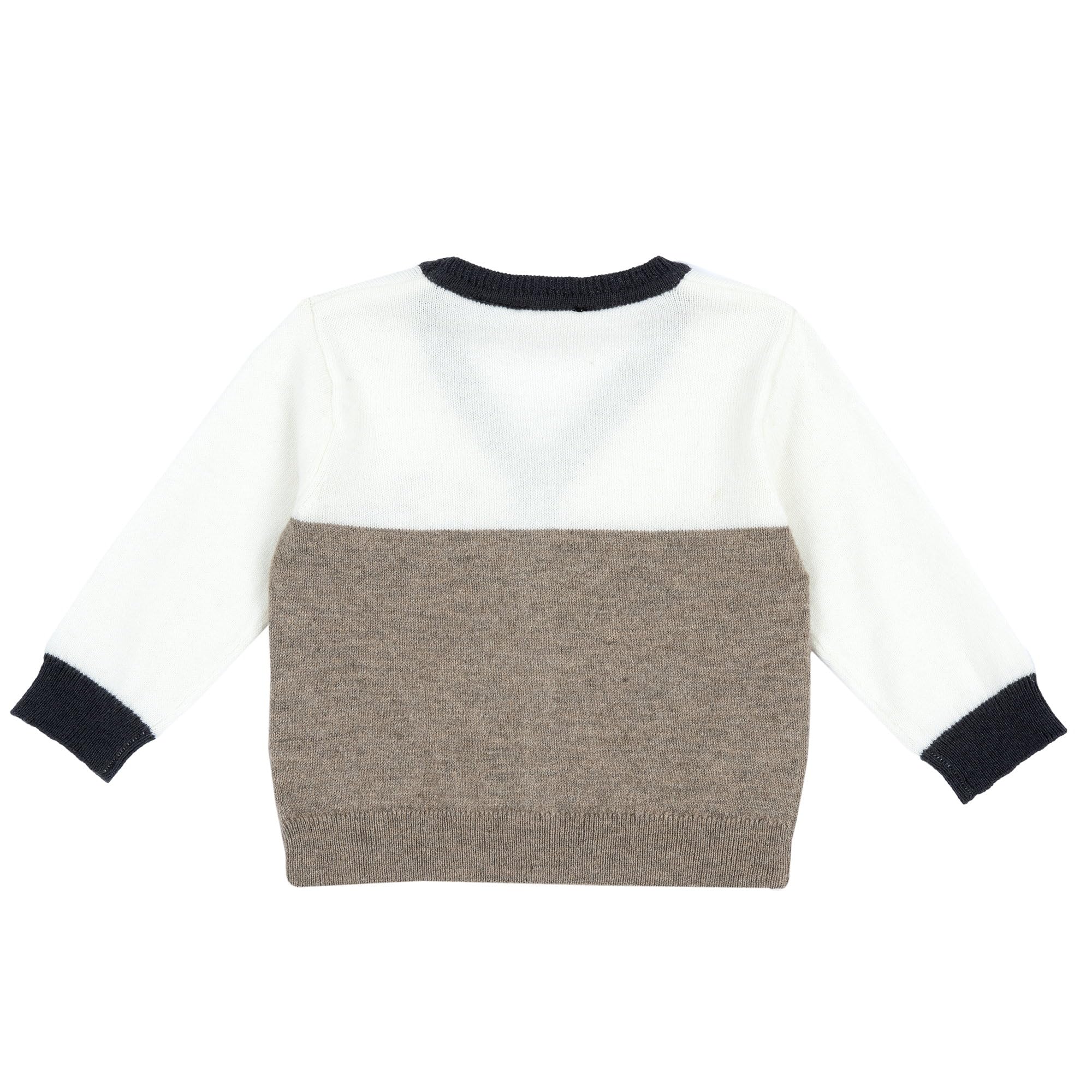 Chicco, Cardigan in maglia misto lana per neonato, Scollo a V, Multicolore, 12 mesi