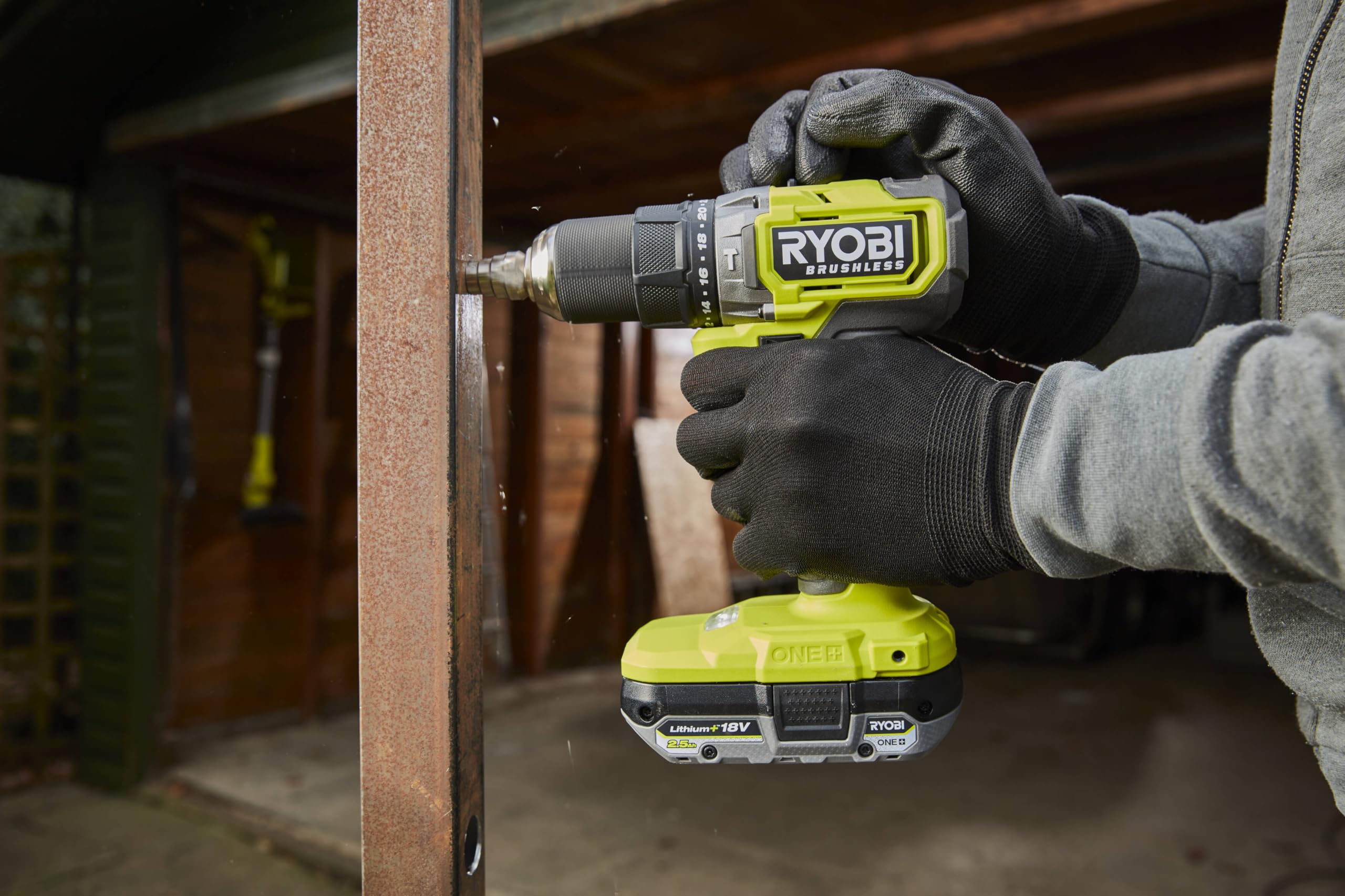 Perceuse-visseuse à percussion - RYOBI - BRUSHLESS - 18V - 54 Nm - 450