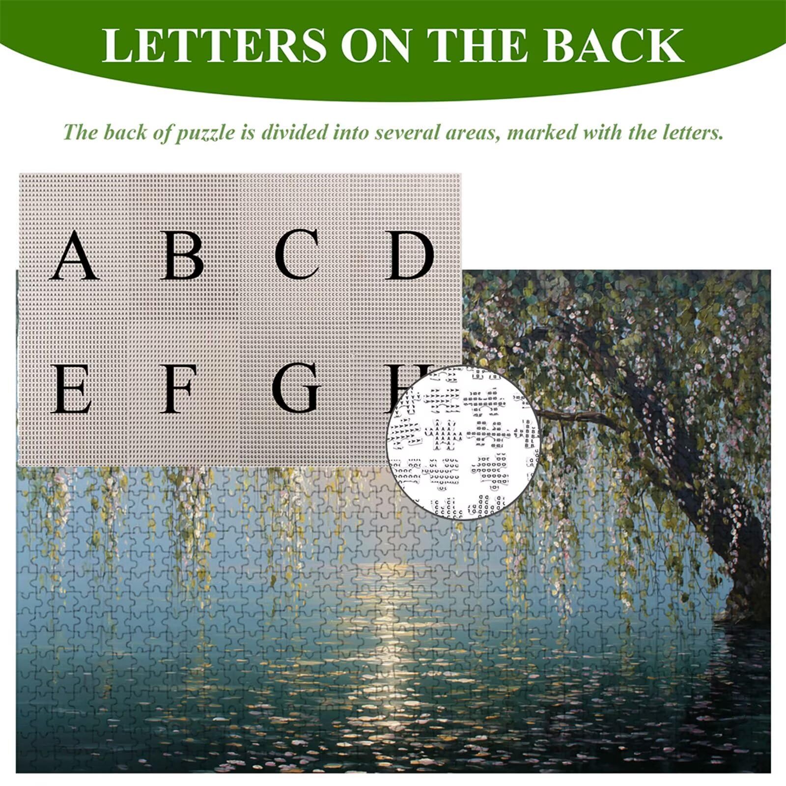 Puzzle 1500 Piezas Adultos Árbol & Verano, Rompecabezas con Letras Traseras y Póster, Pasatiempo Antiestrés, Decoración de Pared, Regalo Decorar Mujer Hombre 87 x 57 cm (14 Años +) P3#316